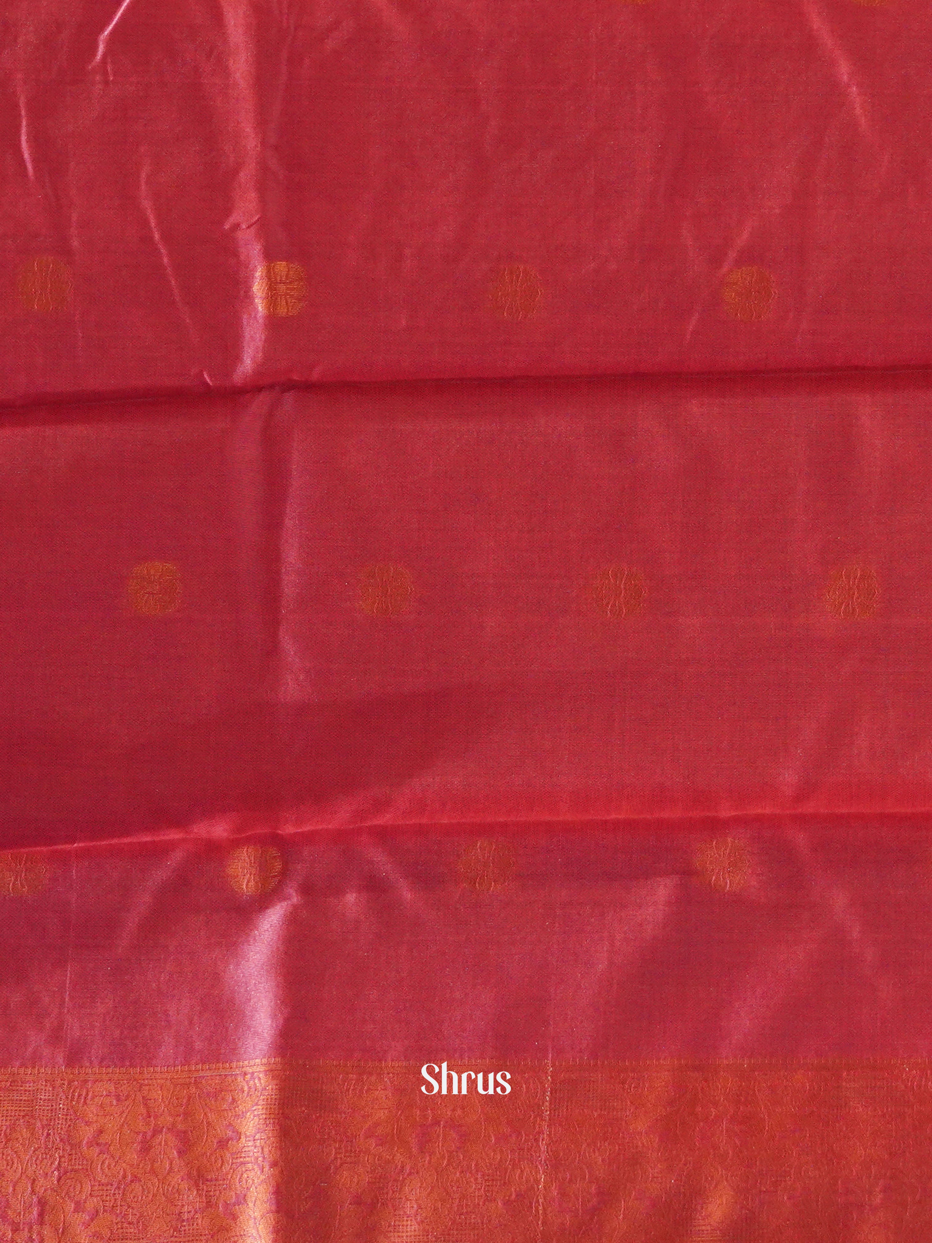 Blue & Pink - Semi Softsilk Saree