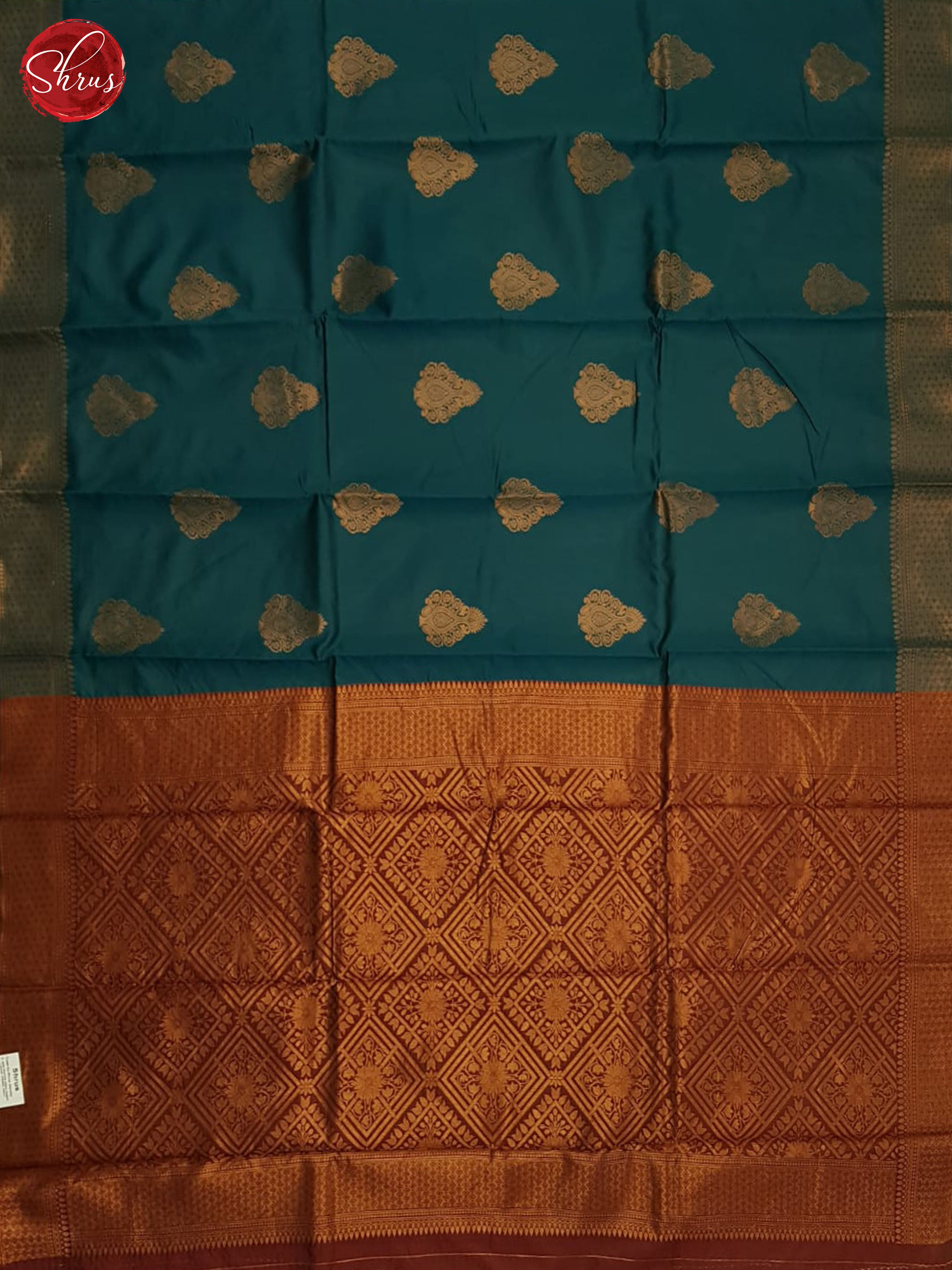 Peacock Neck And Arraku Marron - Semi softsilk saree - Shop on ShrusEternity.com