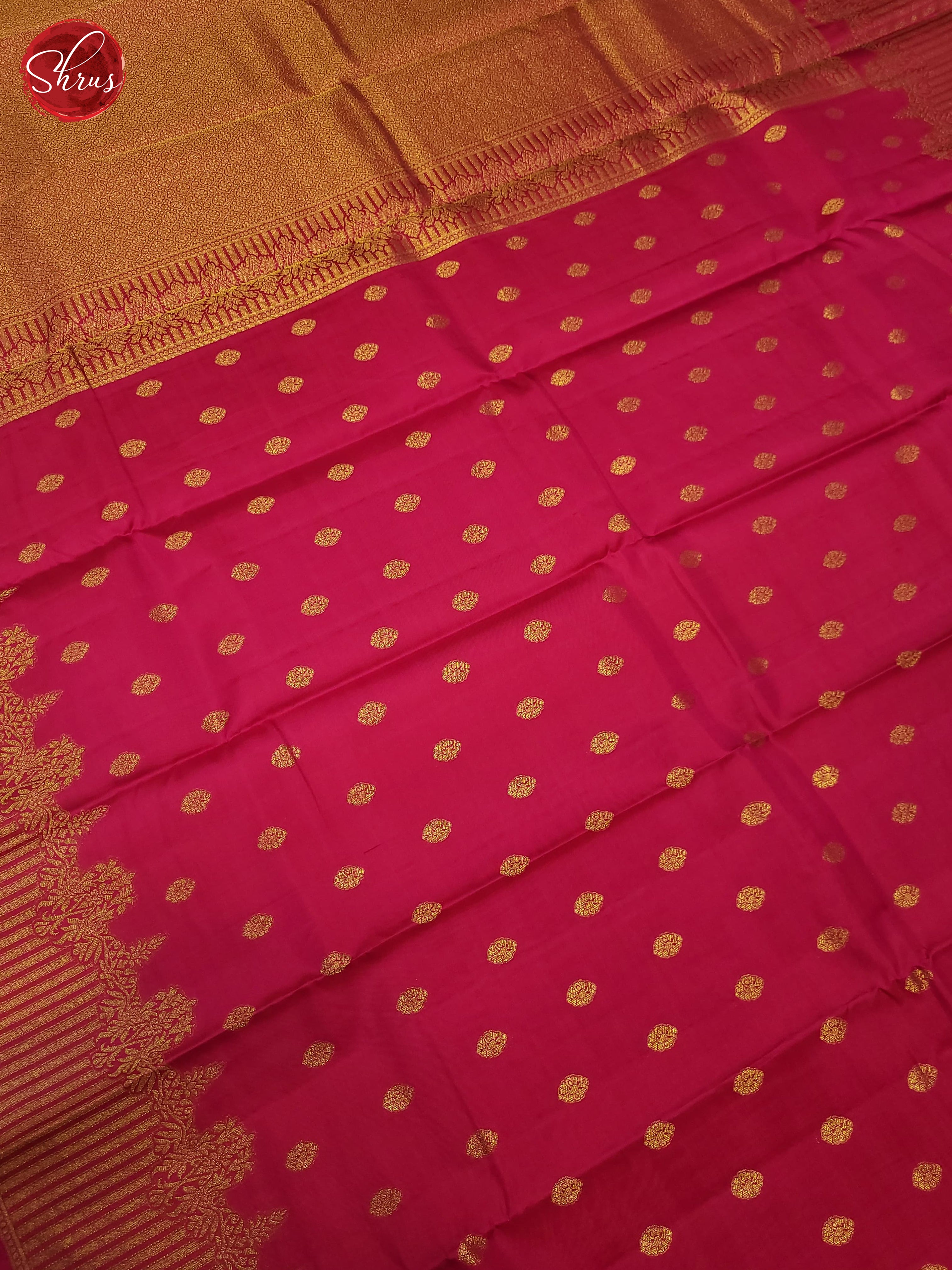 pink(Single tone)-Kanchipuram Silk saree - Shop on ShrusEternity.com