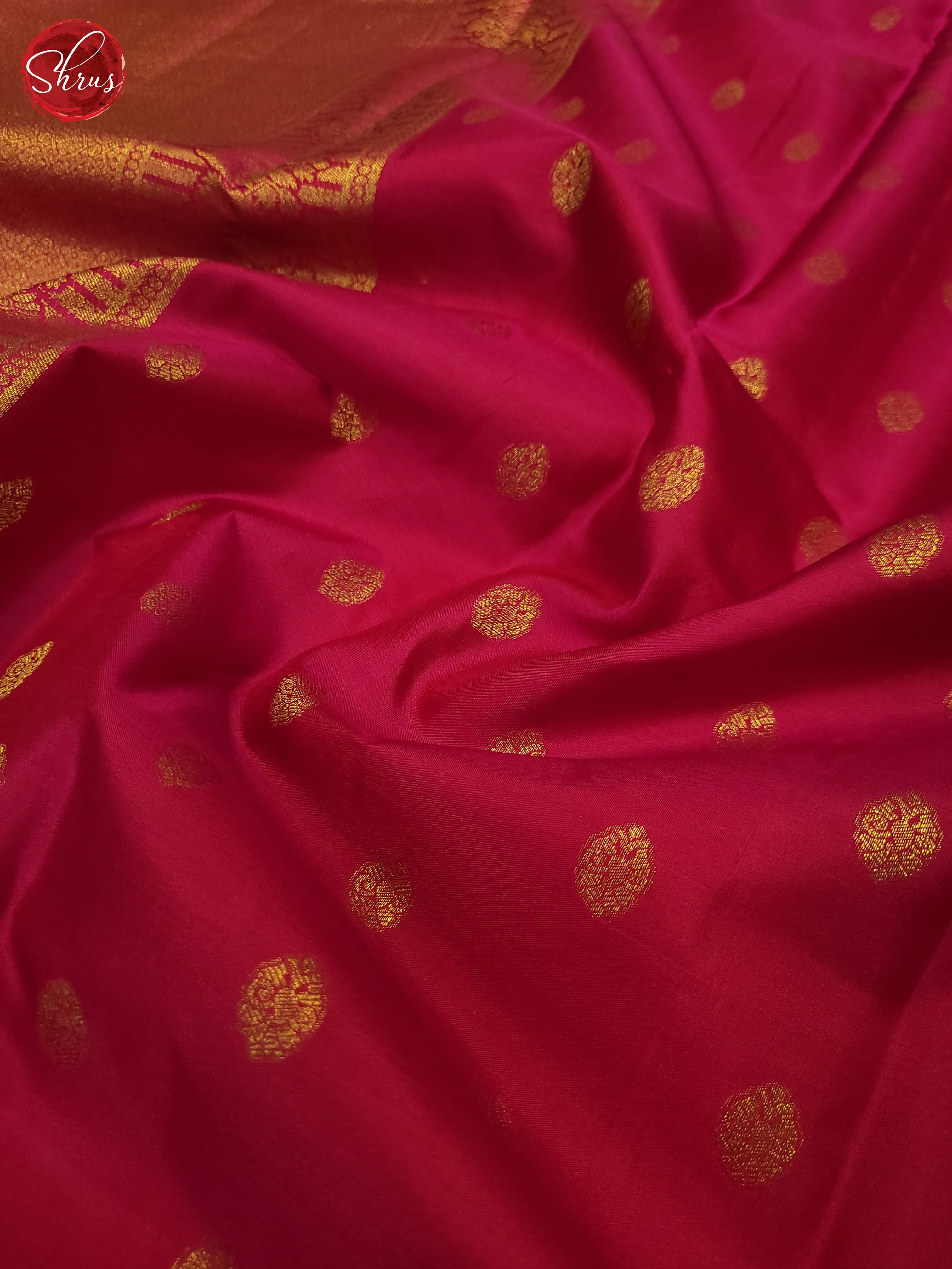 pink(Single tone)-Kanchipuram Silk saree - Shop on ShrusEternity.com