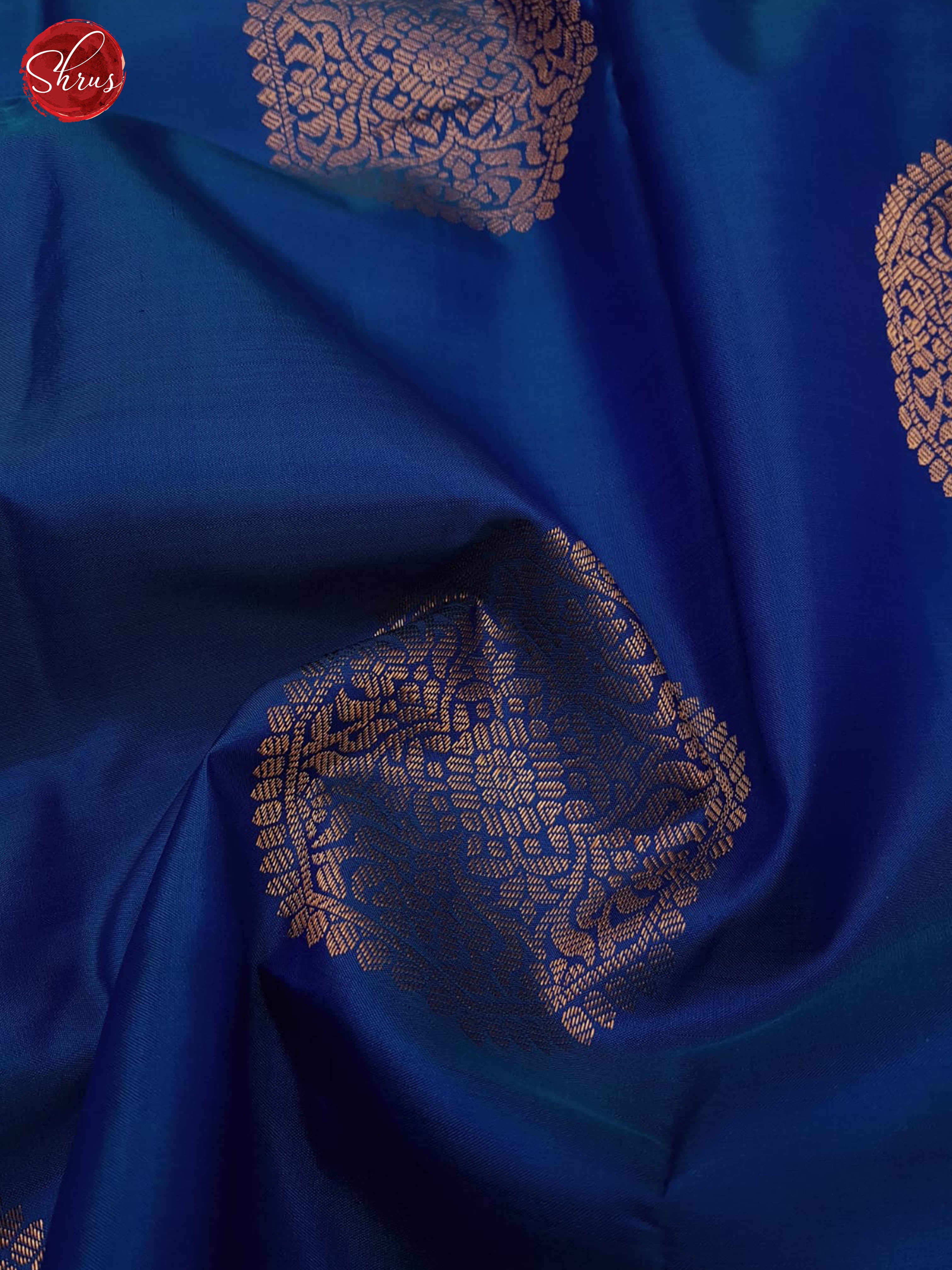 Blue And Purple-Kanchipuram Silk saree - Shop on ShrusEternity.com