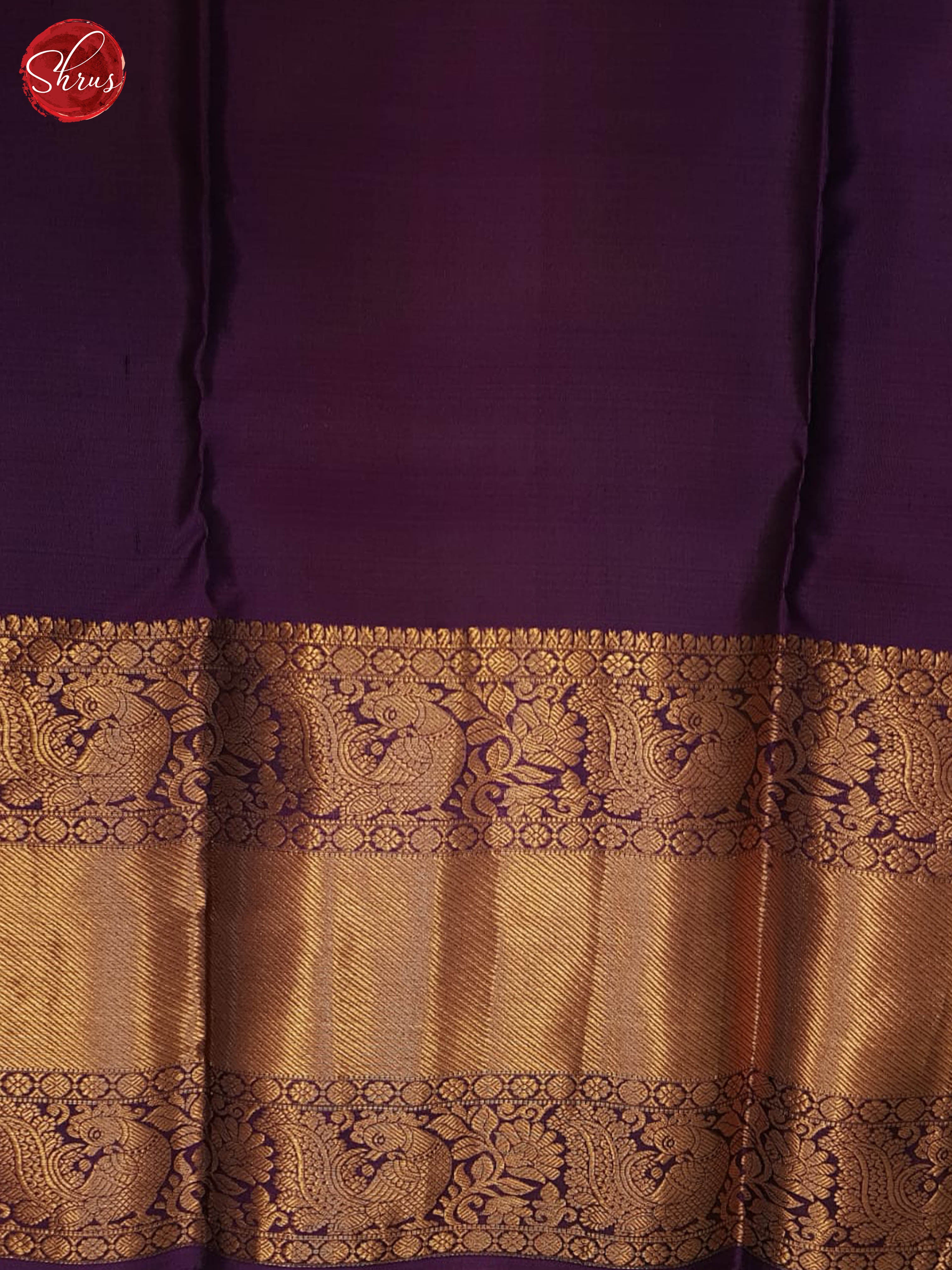 Green And Deep Wine- kanchipuram silk saree - Shop on ShrusEternity.com