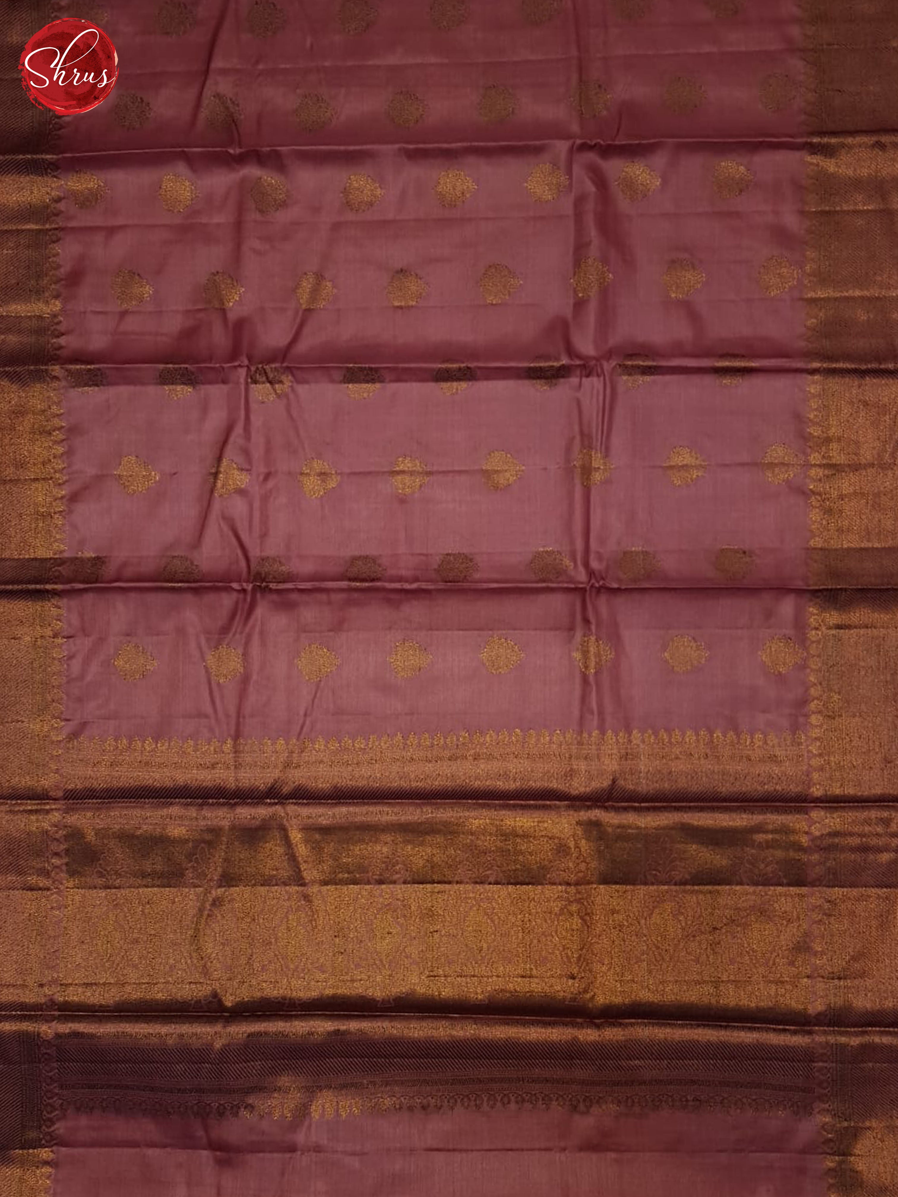 Dark Onion Pink(Single Tone) - Tussar Saree - Shop on ShrusEternity.com