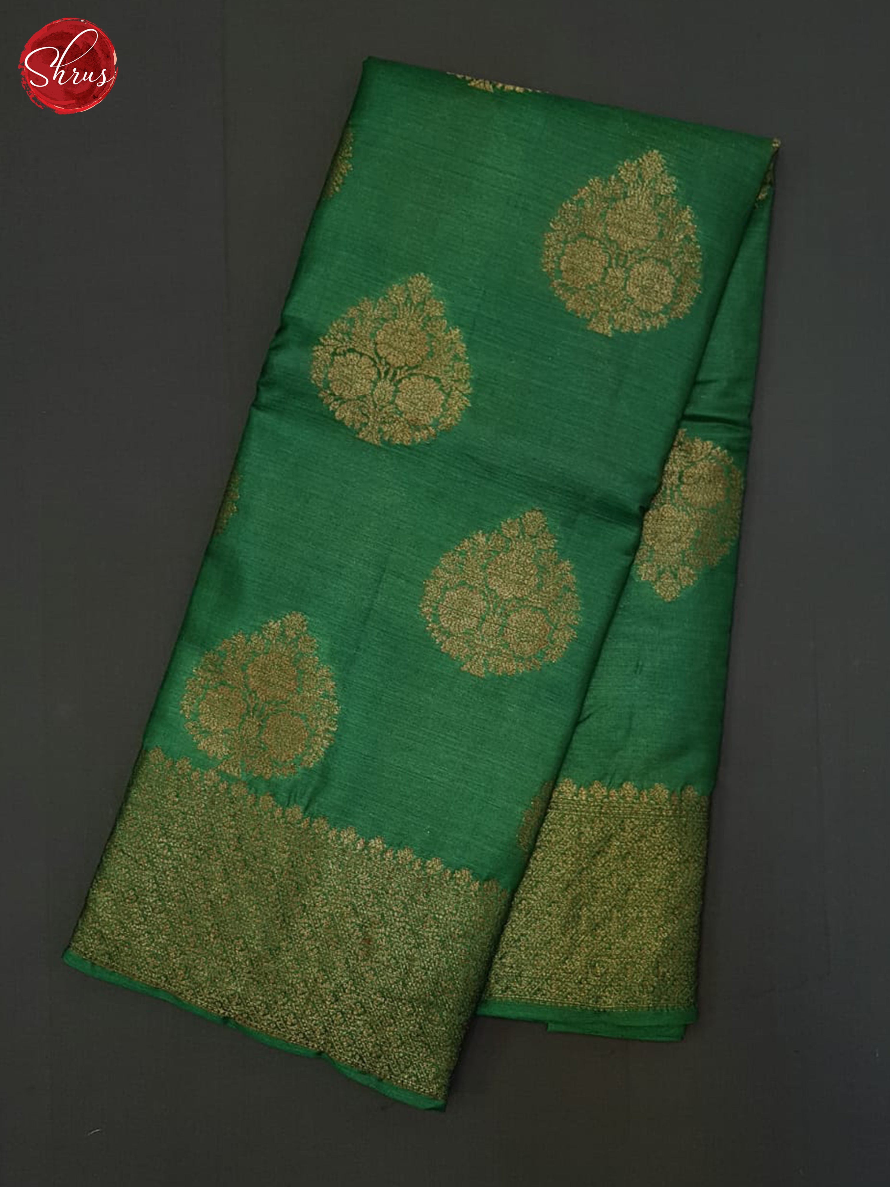 Green(single tone)- Tussar Saree - Shop on ShrusEternity.com