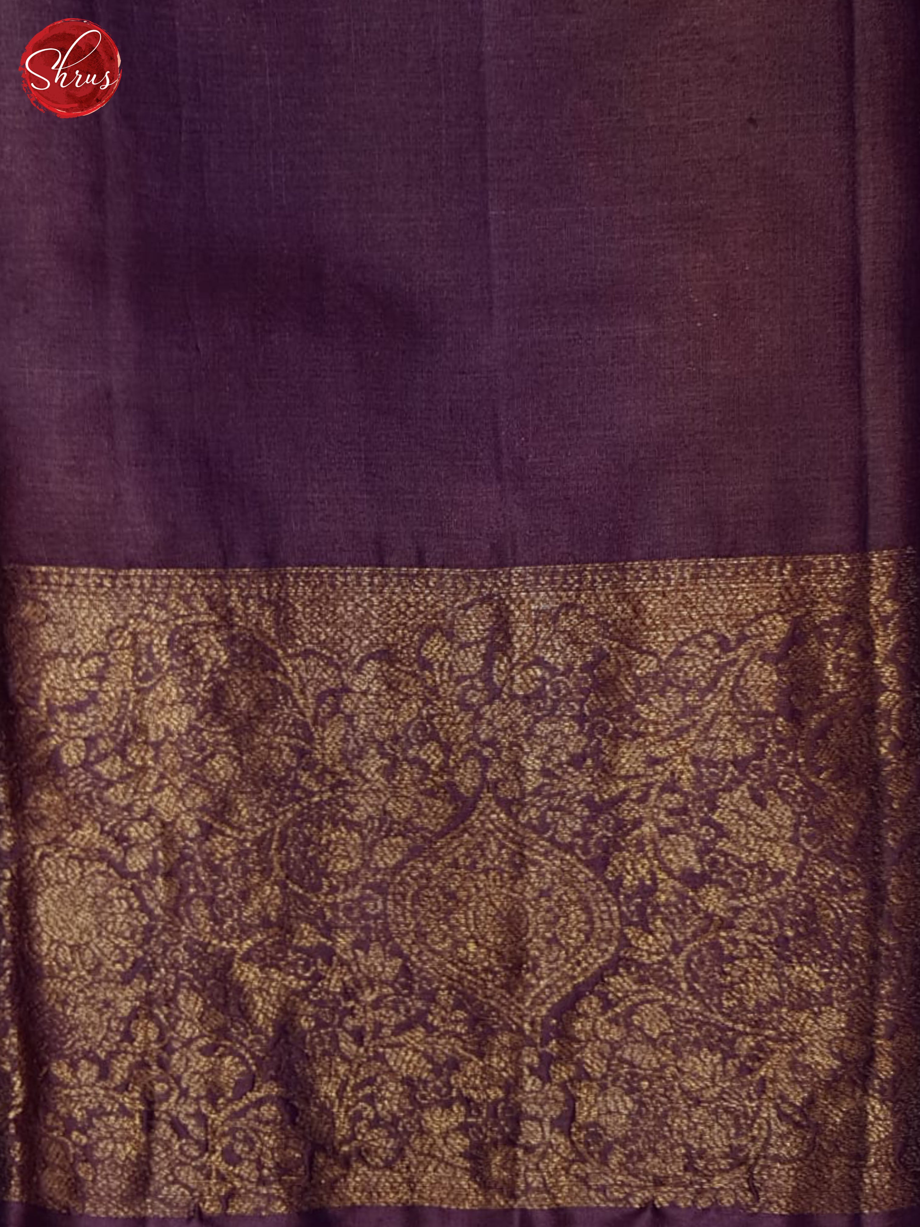 Grey & Wine - Tussar Saree - Shop on ShrusEternity.com