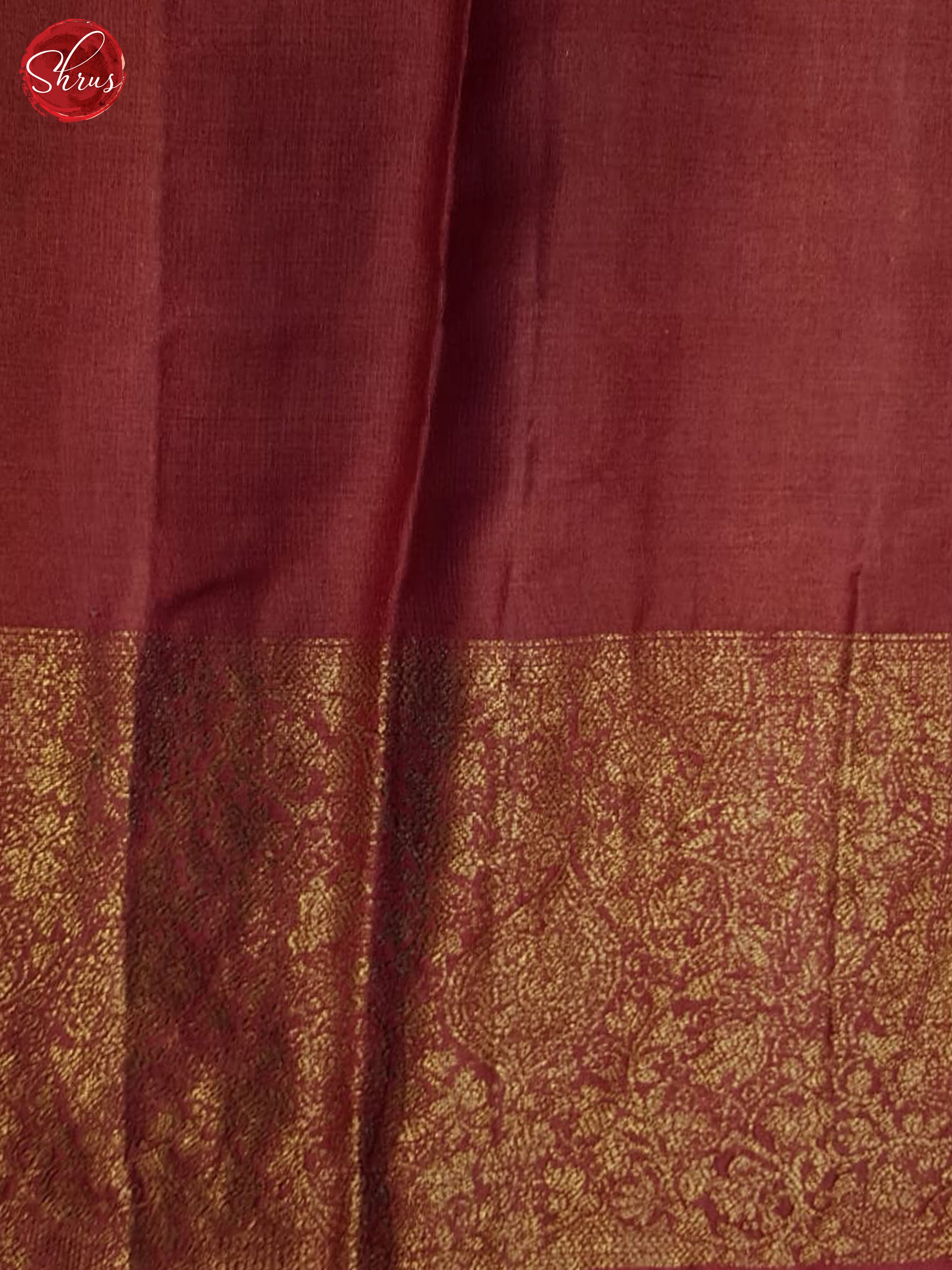 Mustard & Maroon - Tussar Saree - Shop on ShrusEternity.com