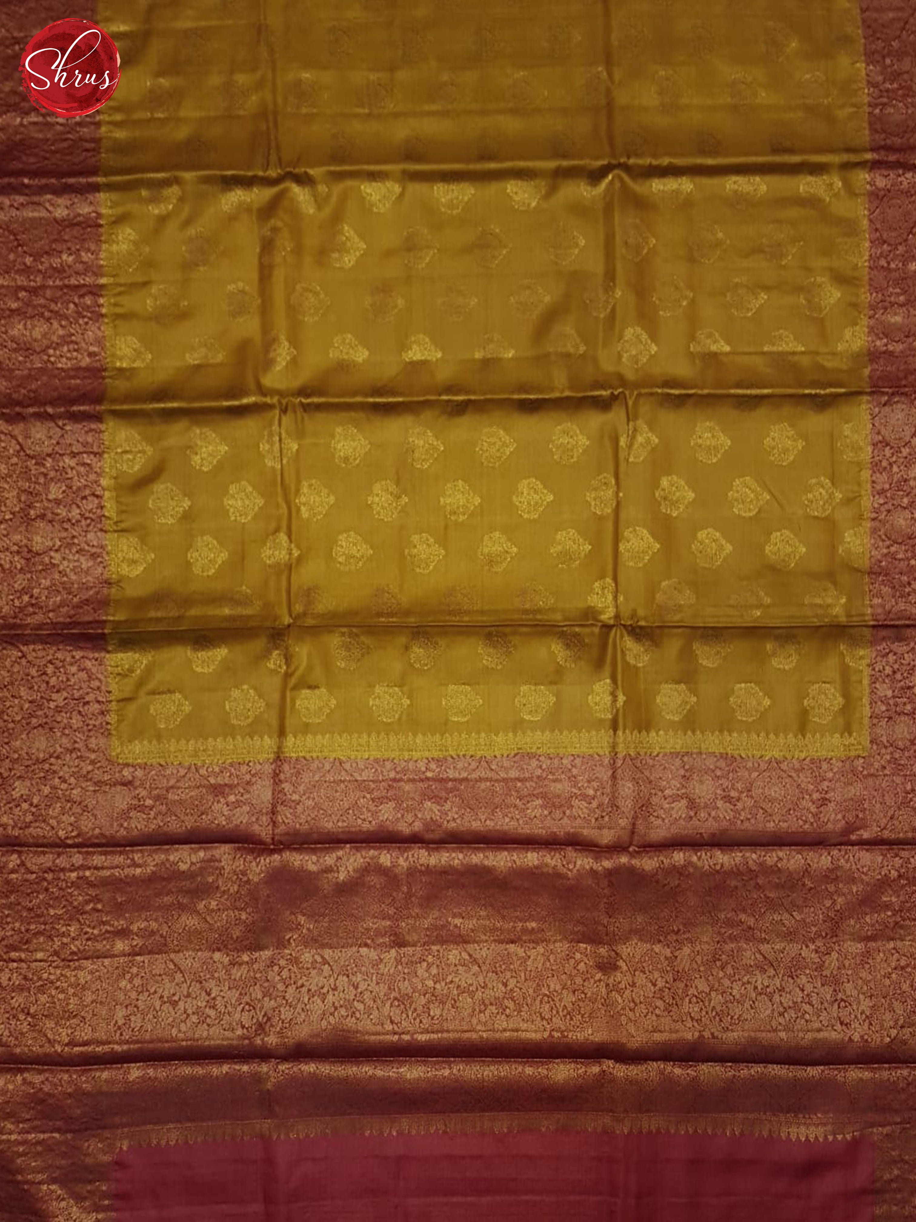 Mustard & Maroon - Tussar Saree - Shop on ShrusEternity.com