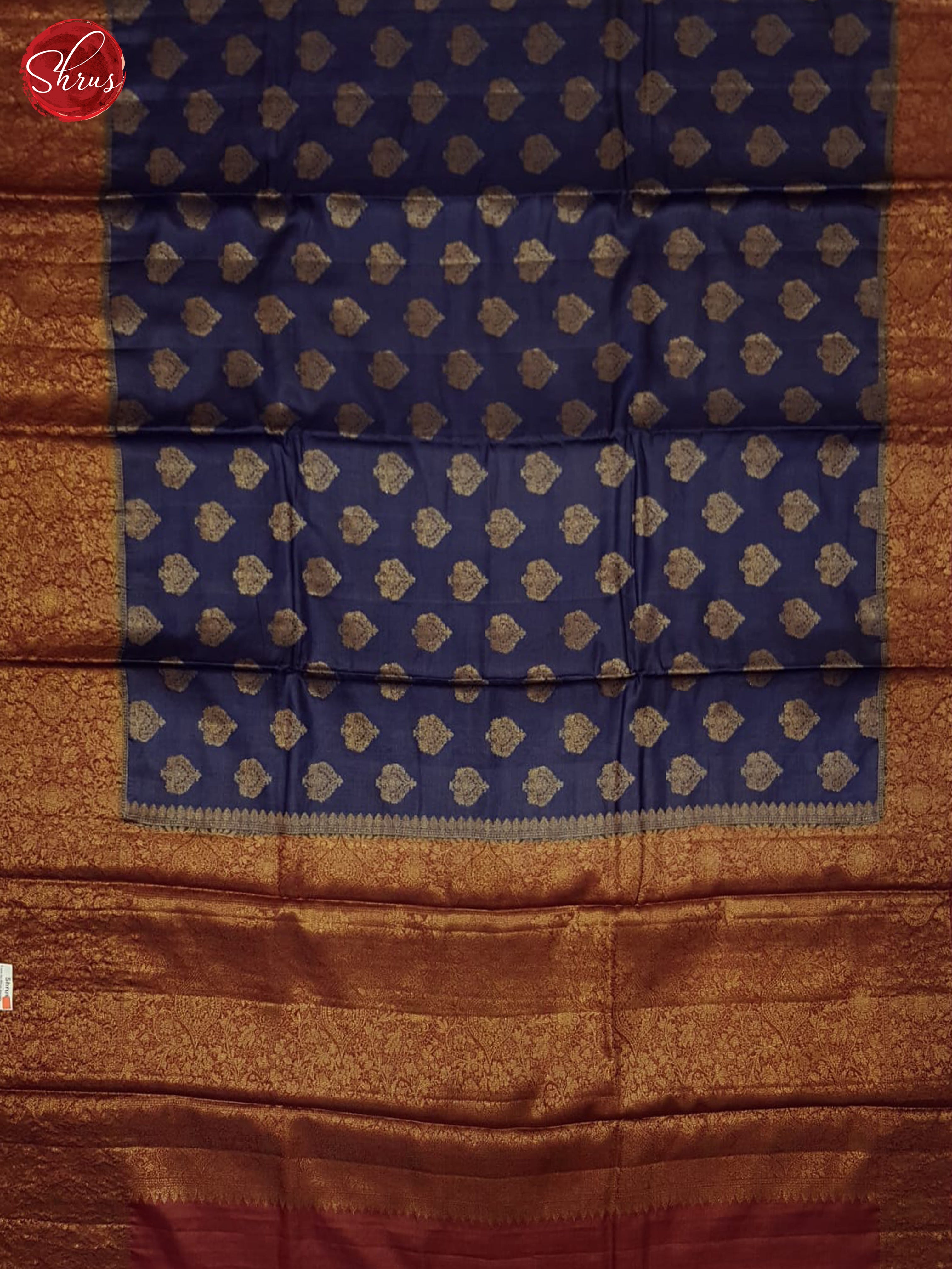 Blue And Araku Maroon- Tussar Saree - Shop on ShrusEternity.com