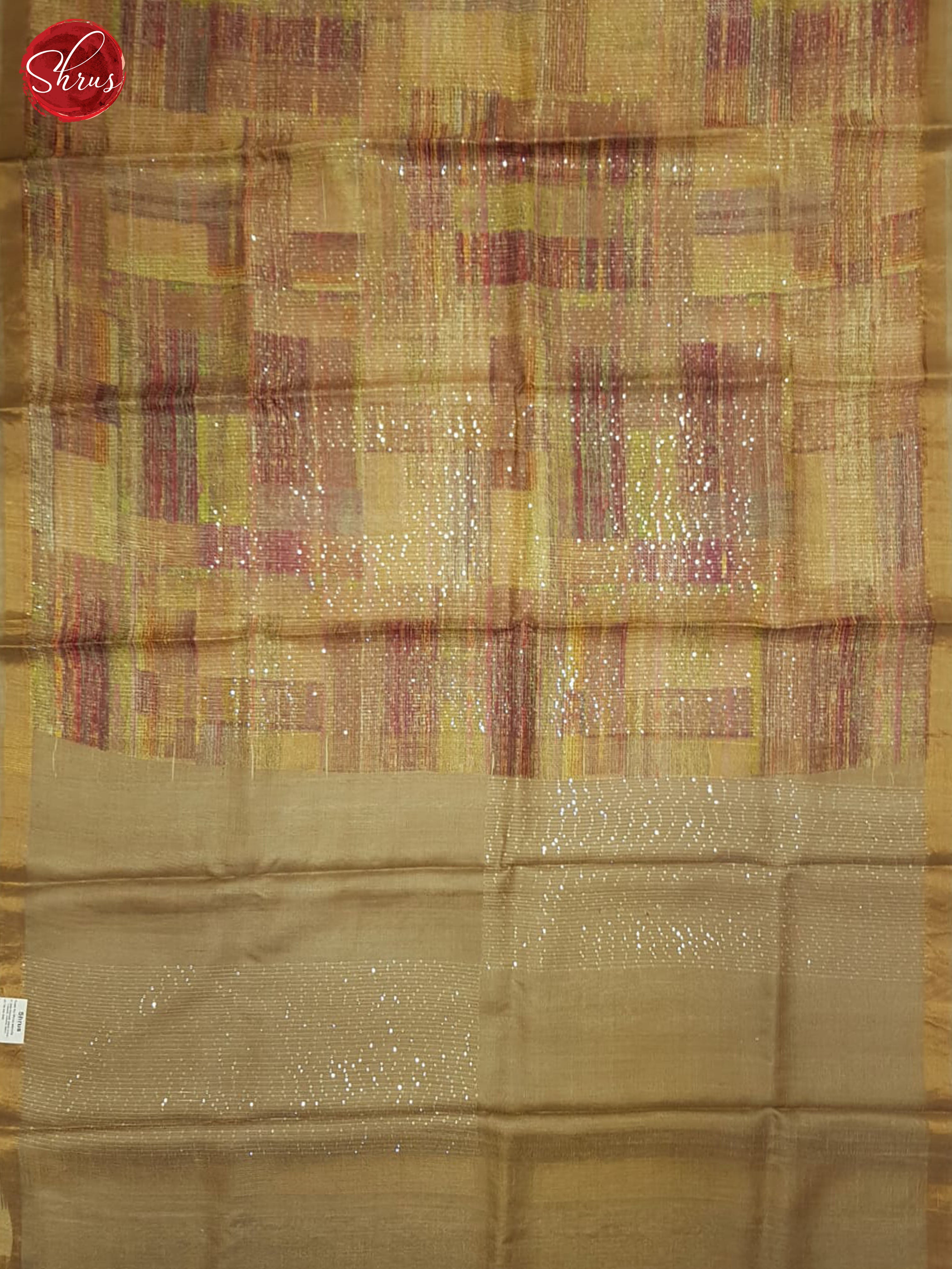 Multicolor & Brown - Tussar Saree - Shop on ShrusEternity.com