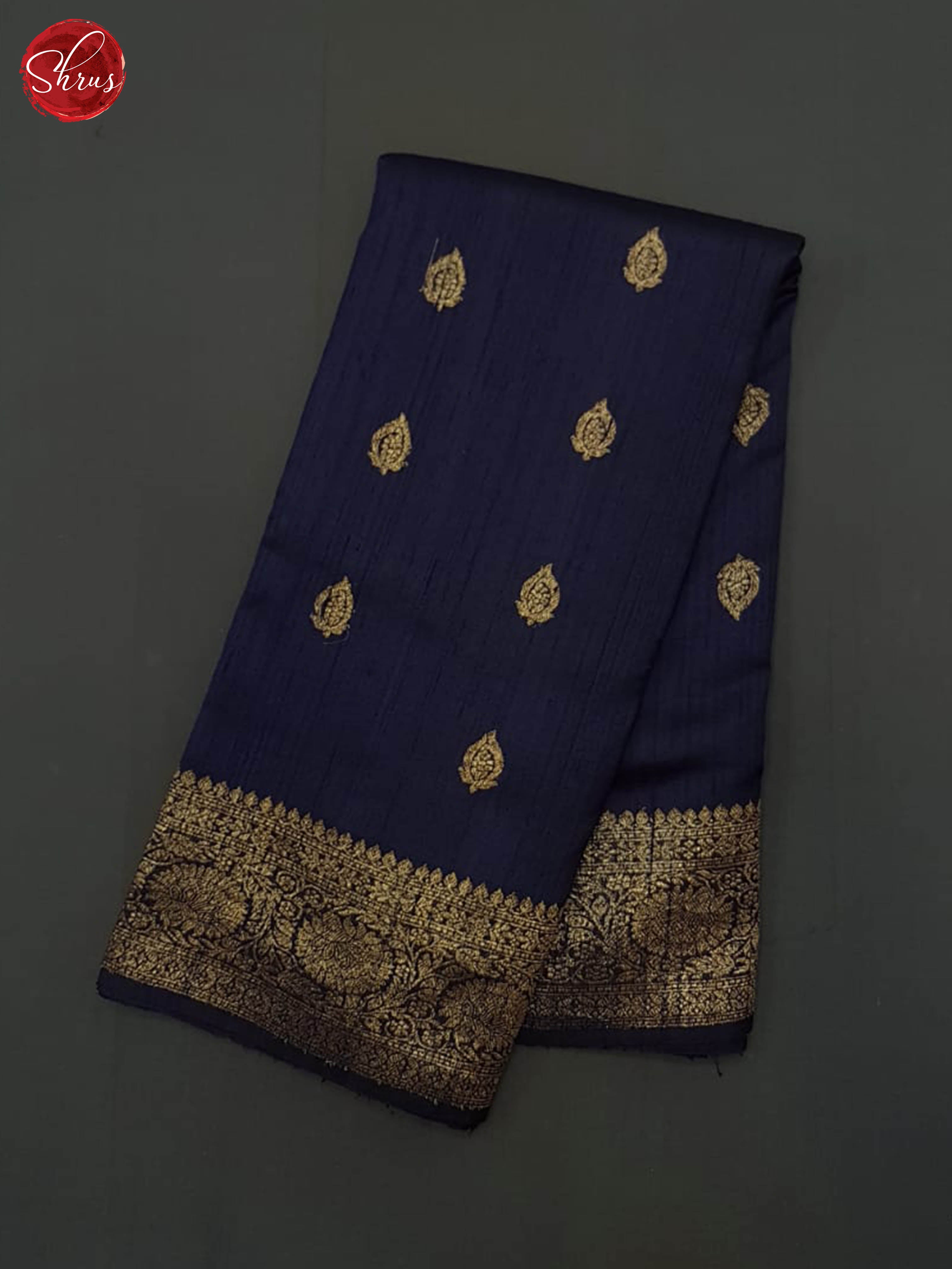 Blue(Single Tone) - Dupion Saree - Shop on ShrusEternity.com