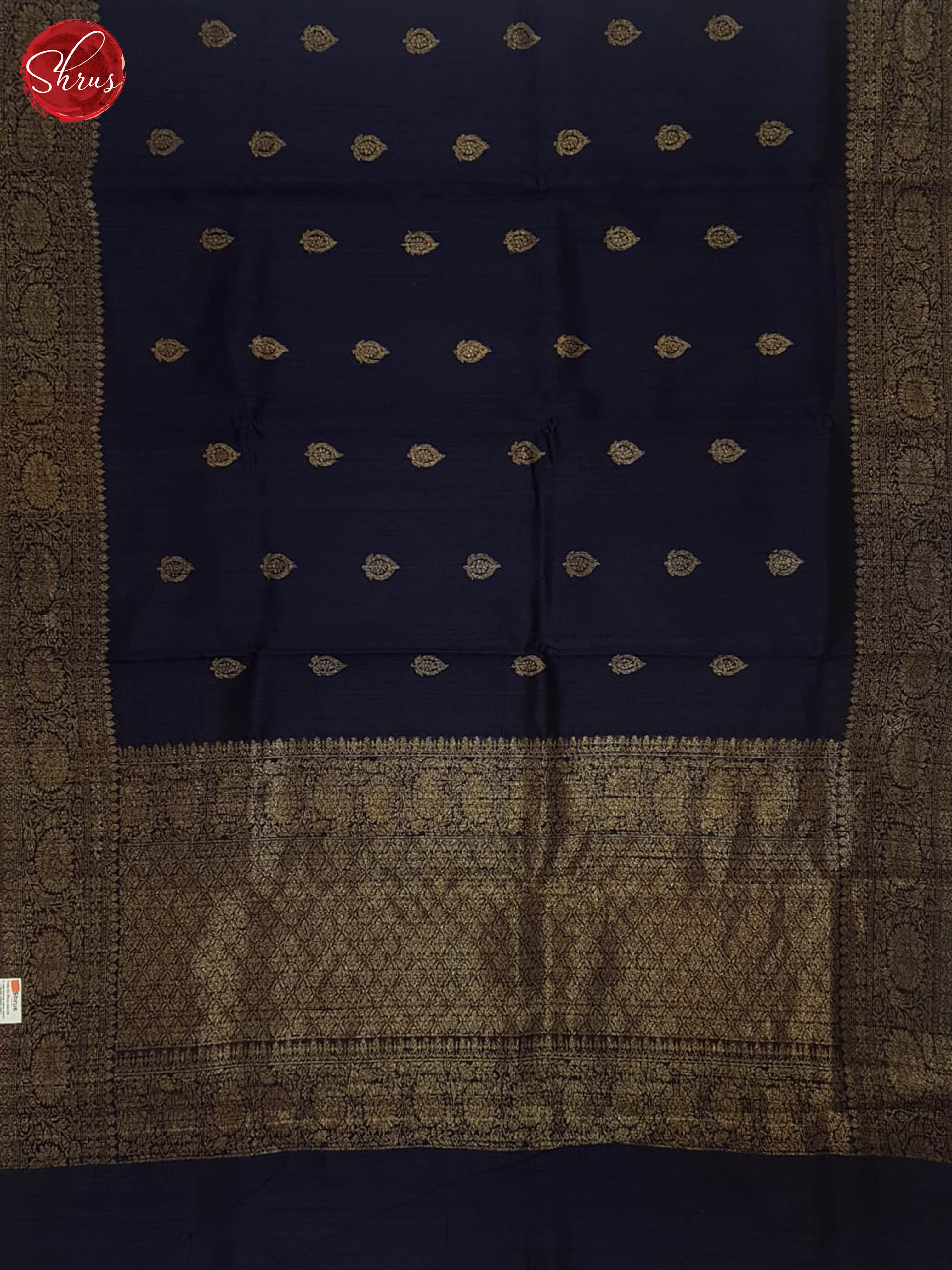 Blue(Single Tone) - Dupion Saree - Shop on ShrusEternity.com