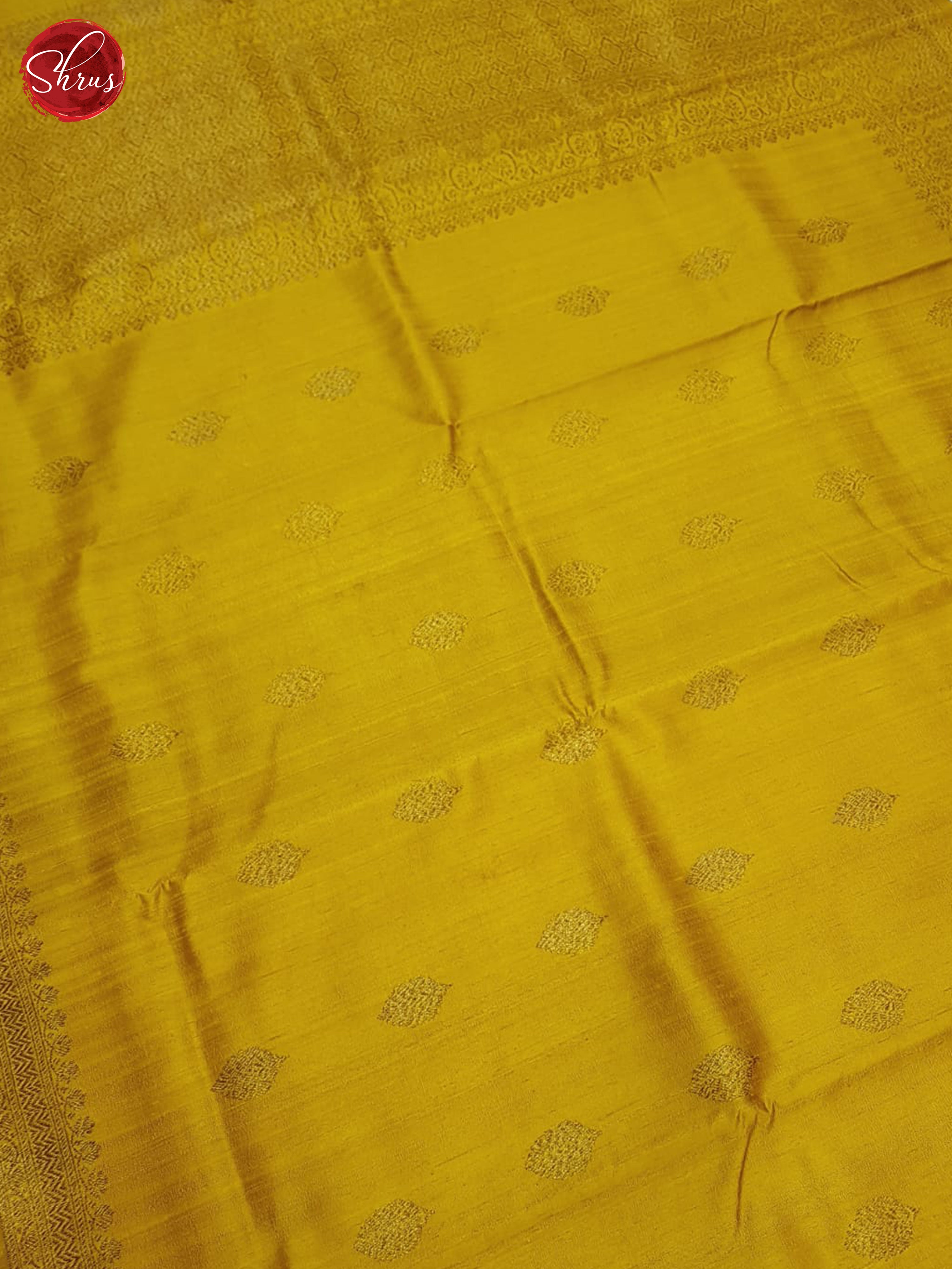 Mustard & Wine- Dupion Saree - Shop on ShrusEternity.com