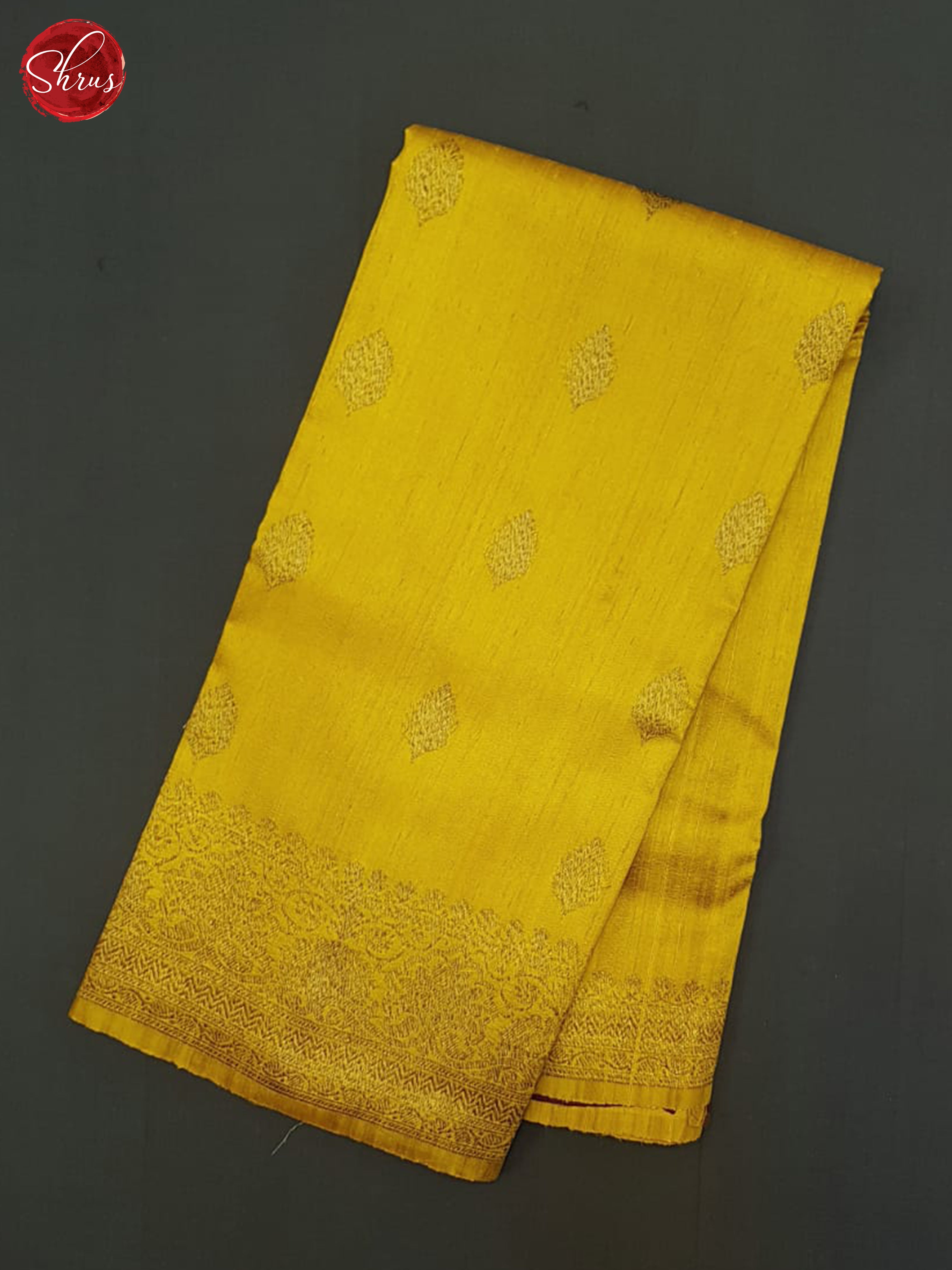 Mustard & Wine- Dupion Saree - Shop on ShrusEternity.com