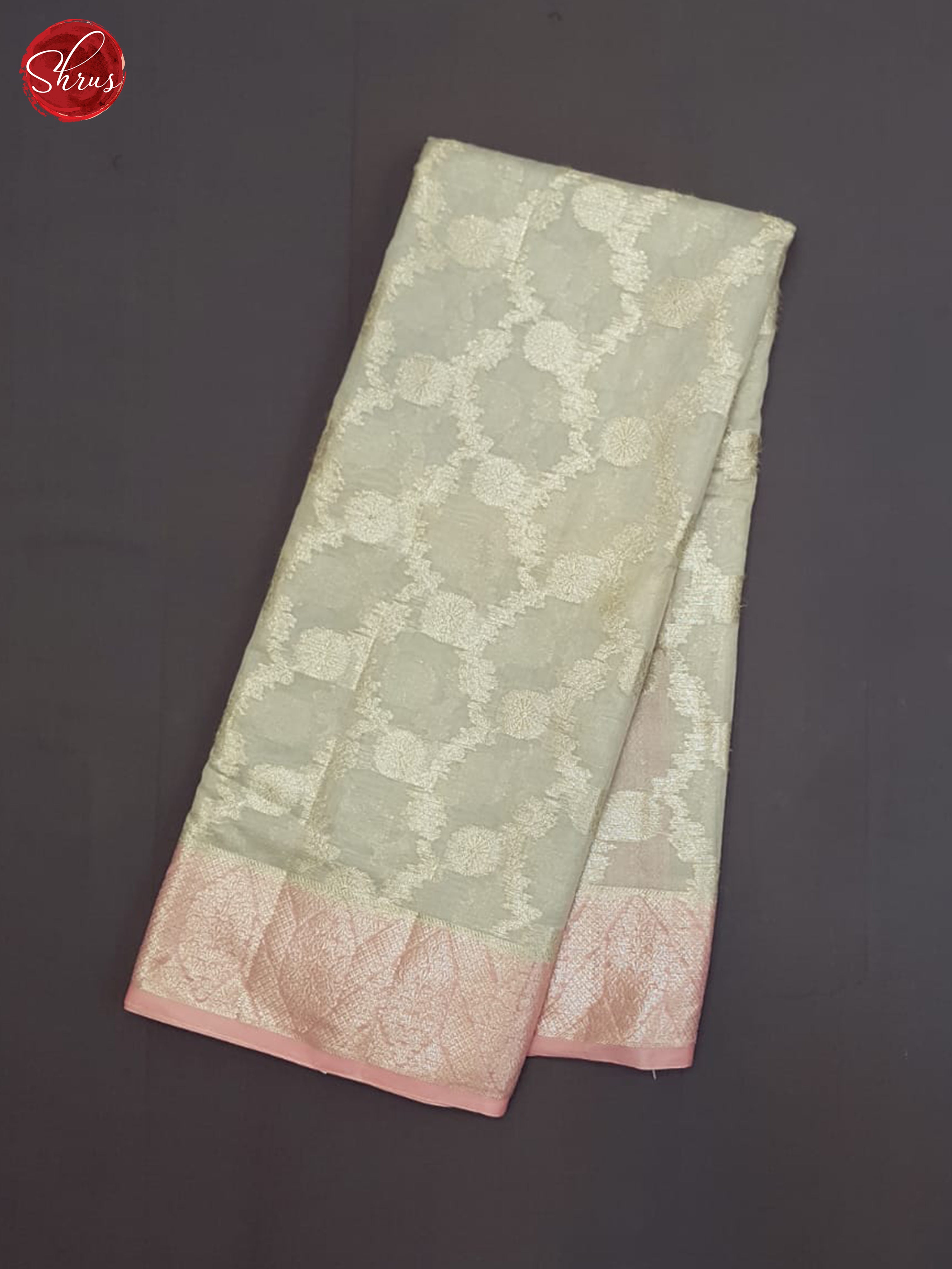 Grey And Pink- North silk Cotton Saree - Shop on ShrusEternity.com