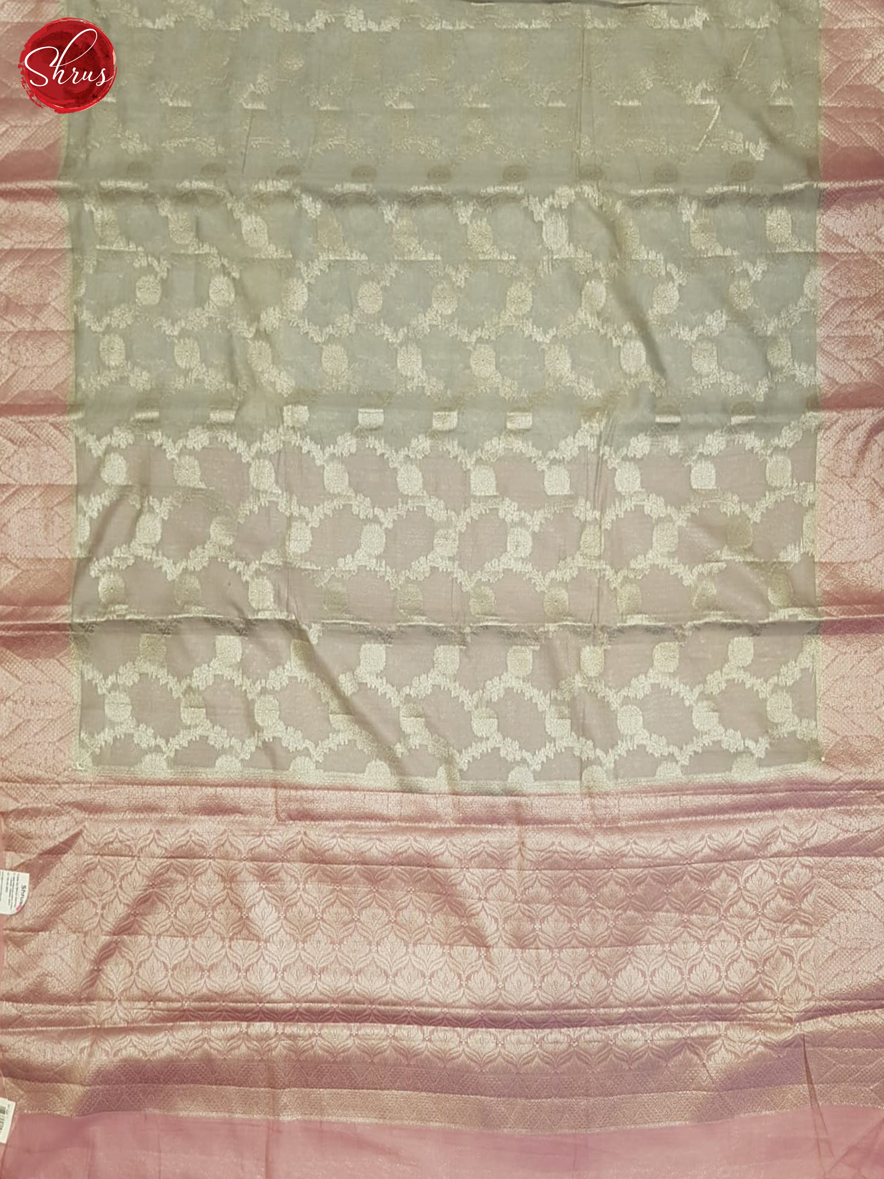 Grey And Pink- North silk Cotton Saree - Shop on ShrusEternity.com