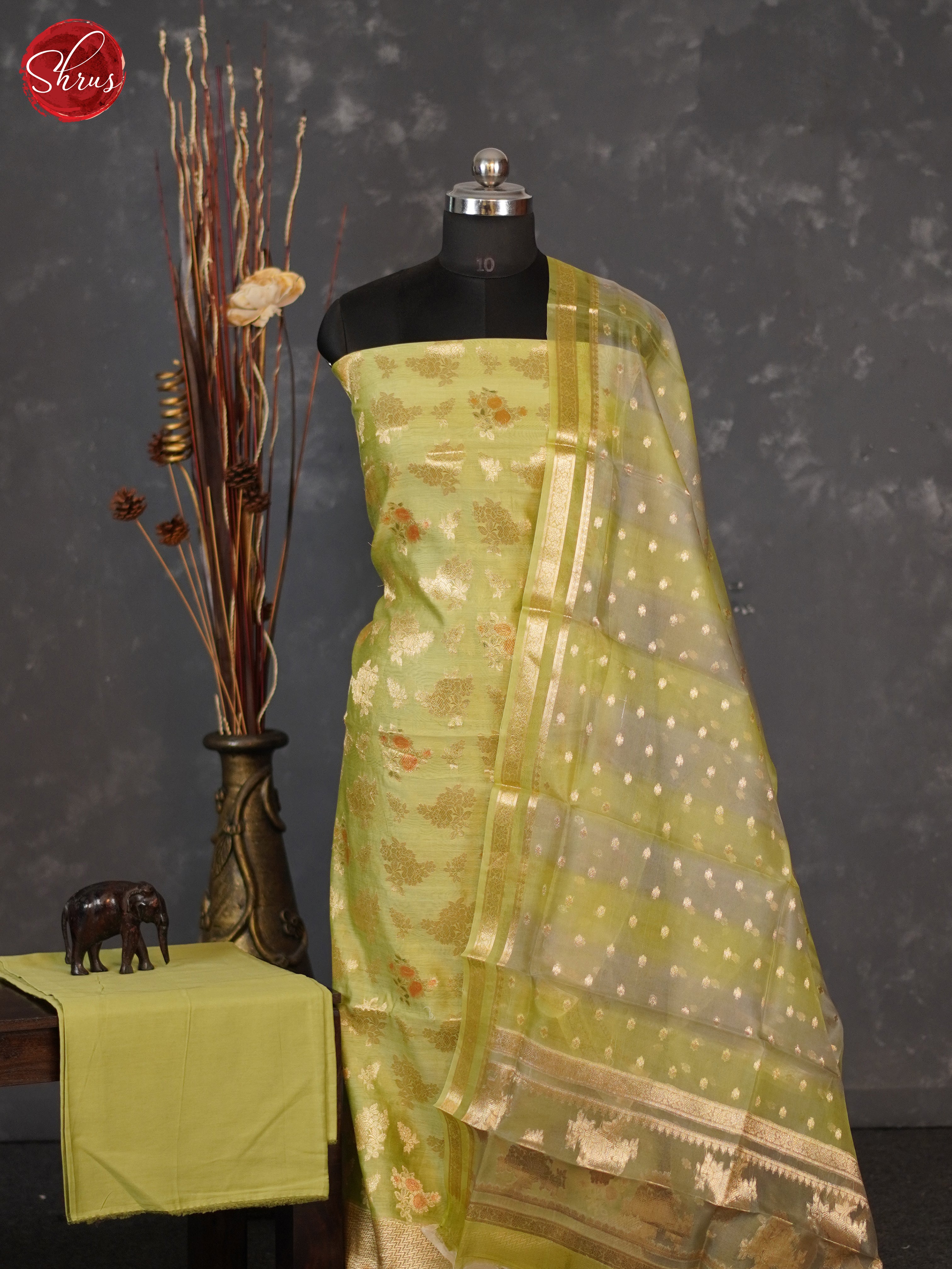 BHS10436 - Semi banaras salwar - Shop on ShrusEternity.com