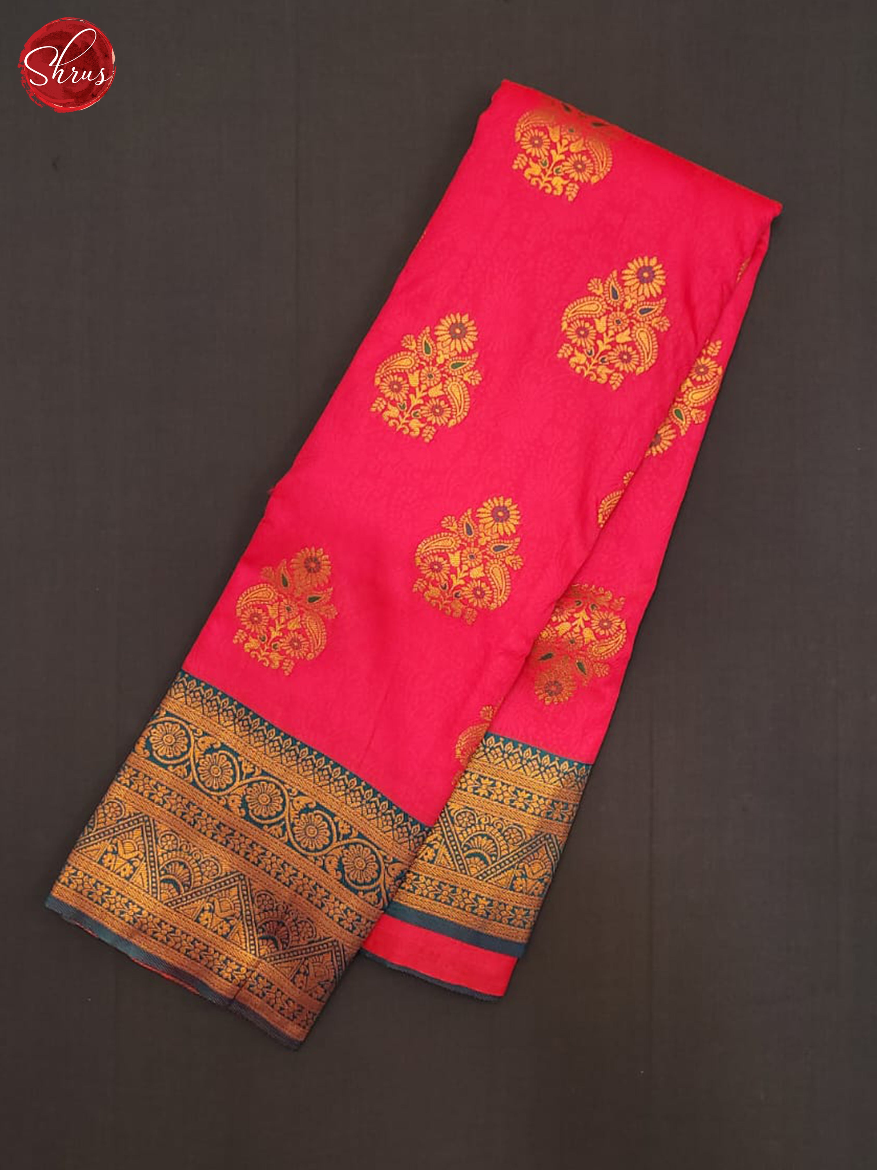 Pink & Blue - Semi Soft Silk Saree - Shop on ShrusEternity.com