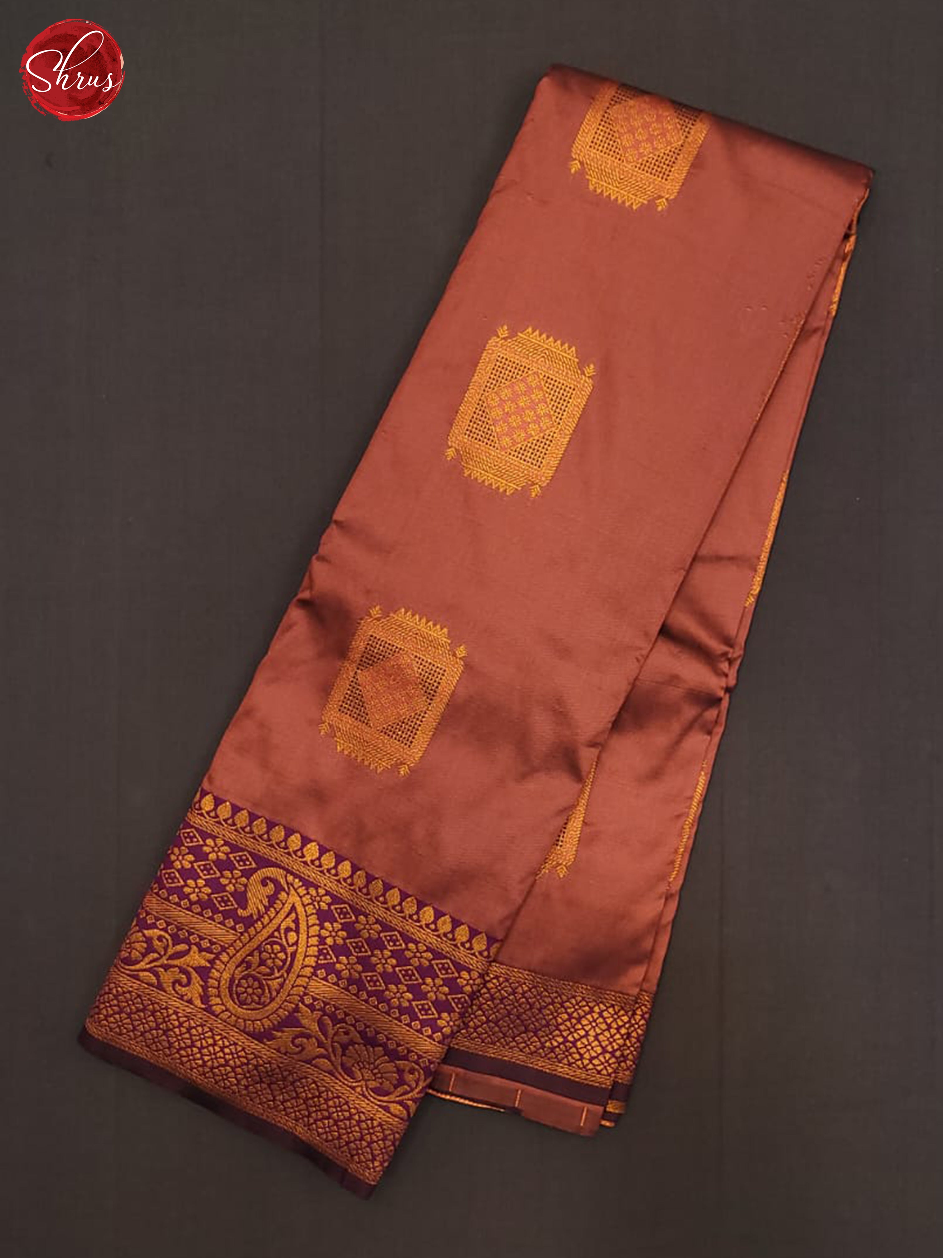 Onion Pink & Wine - Semi Softsilk Saree - Shop on ShrusEternity.com