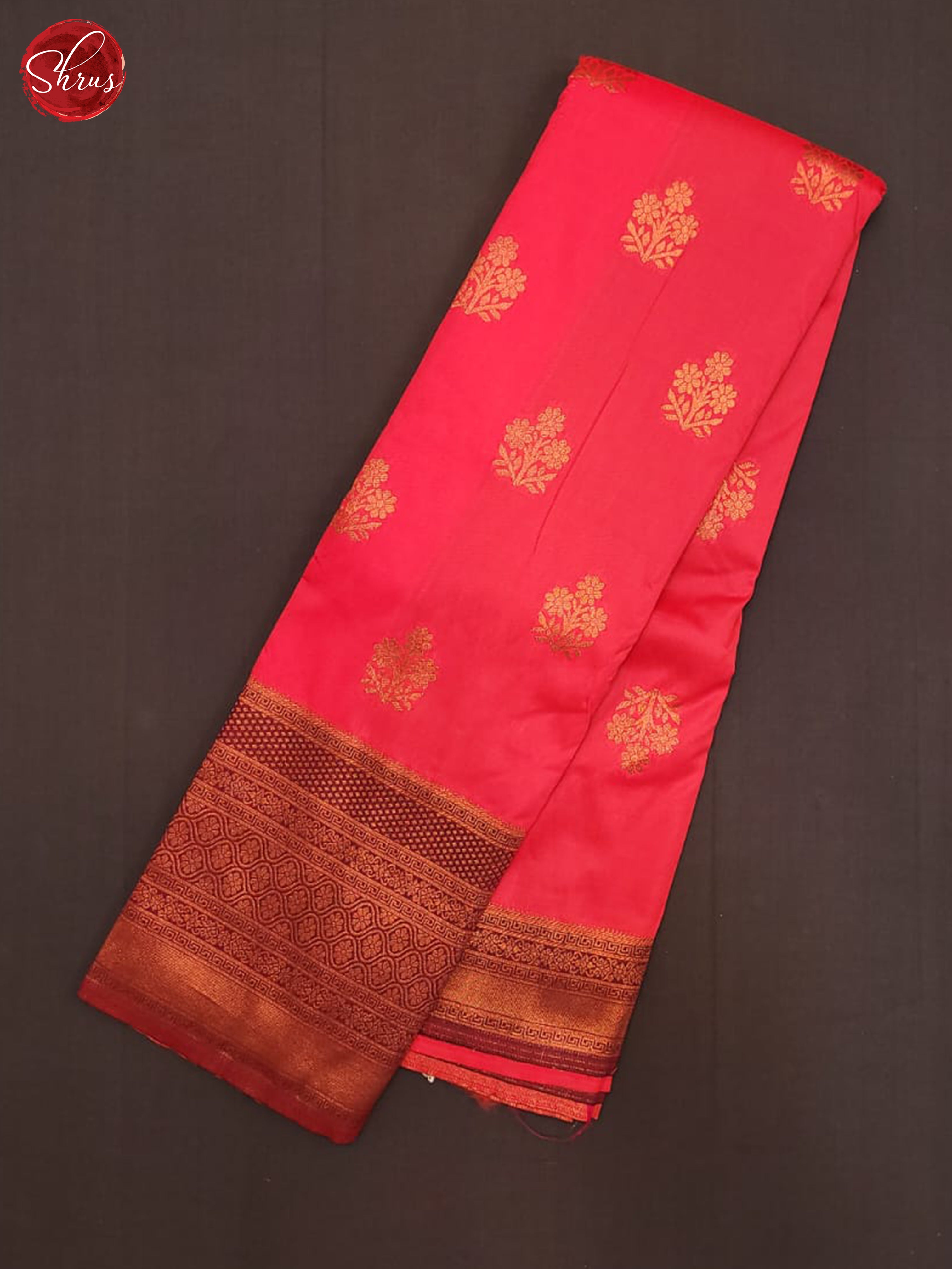 Pink & Brown - Semi Softsilk Saree - Shop on ShrusEternity.com