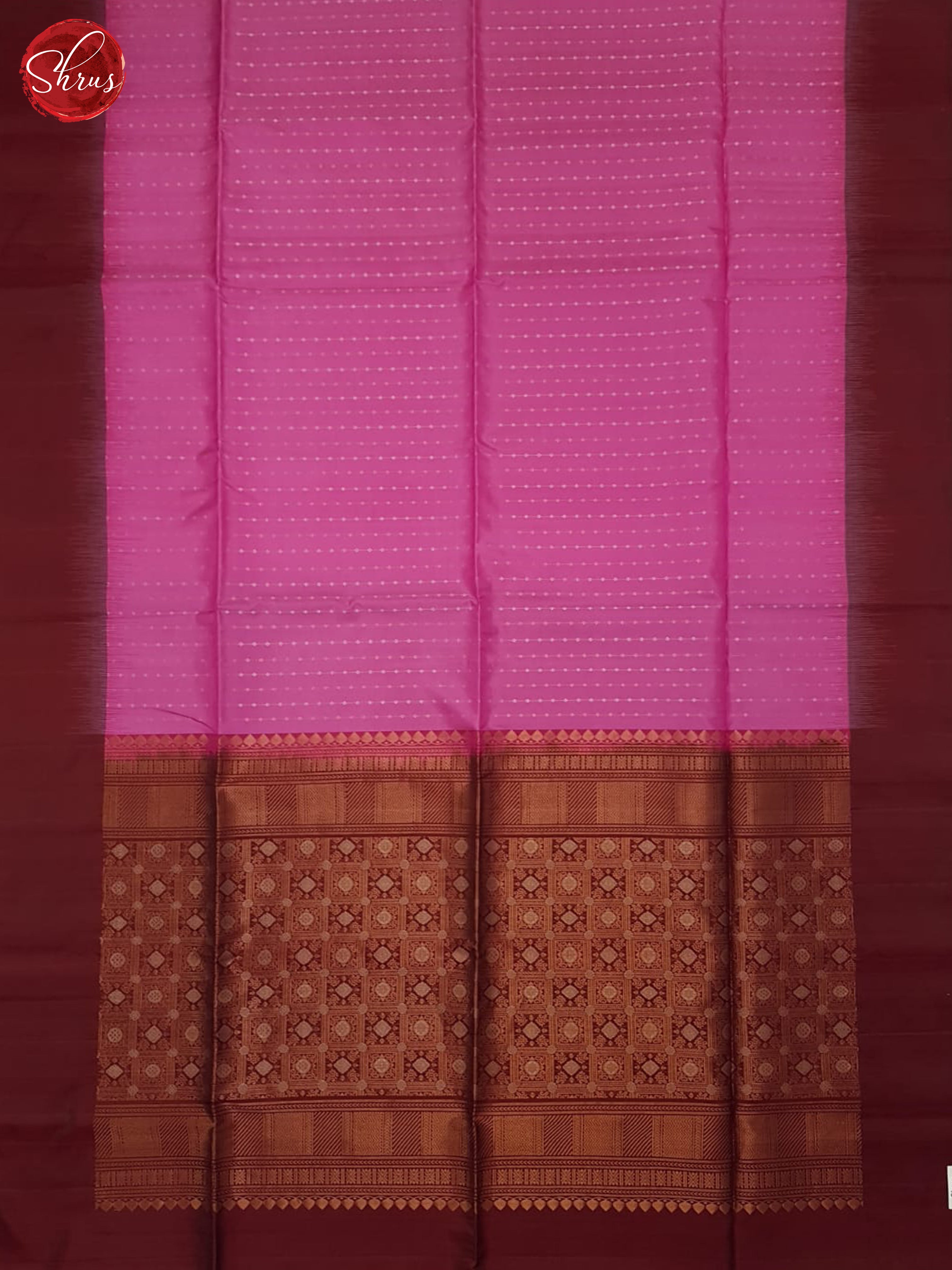 Pink & Brown- Soft Silk Saree - Shop on ShrusEternity.com