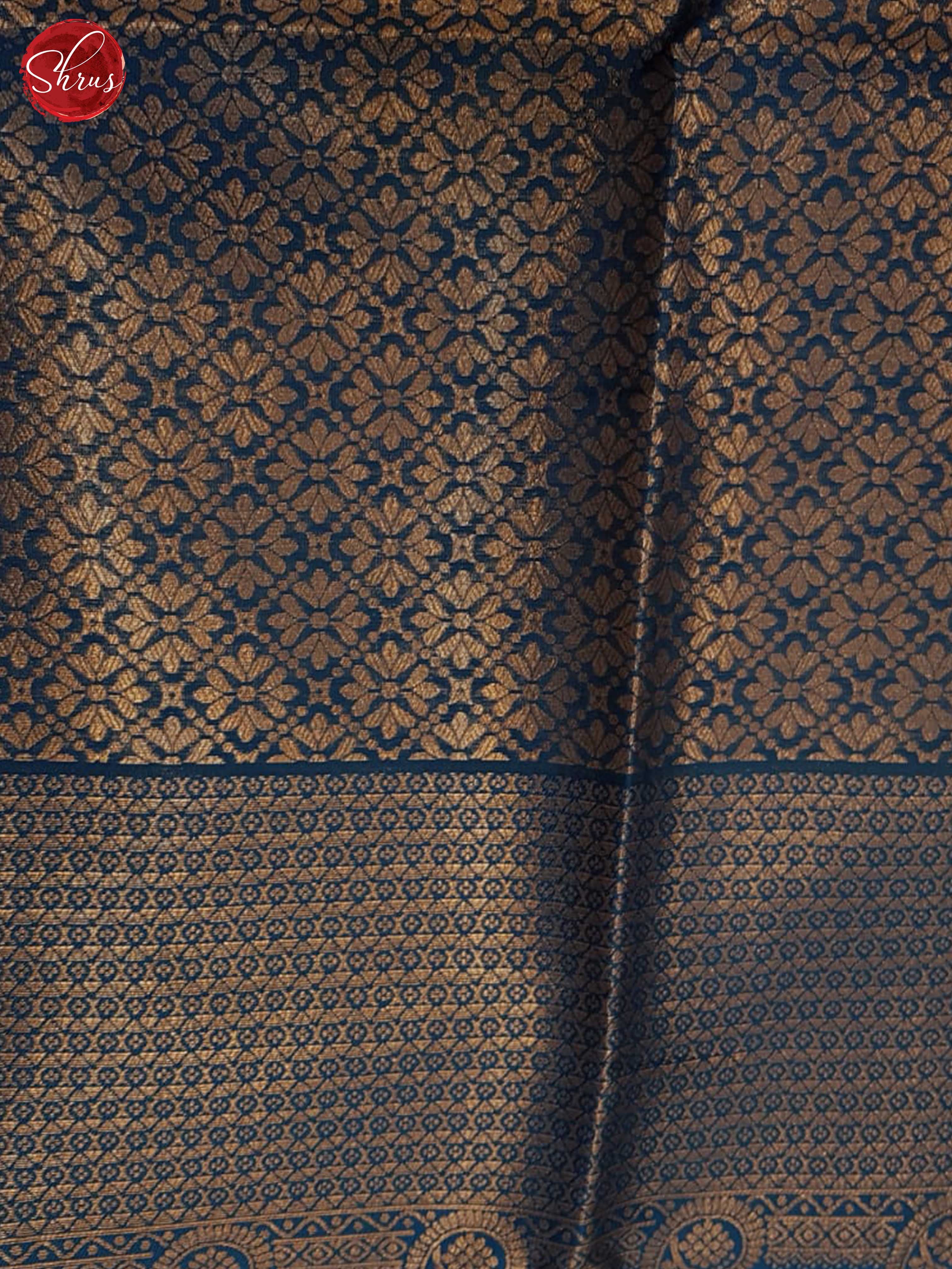 Mustard And Blue-Semi soft silk saree - Shop on ShrusEternity.com