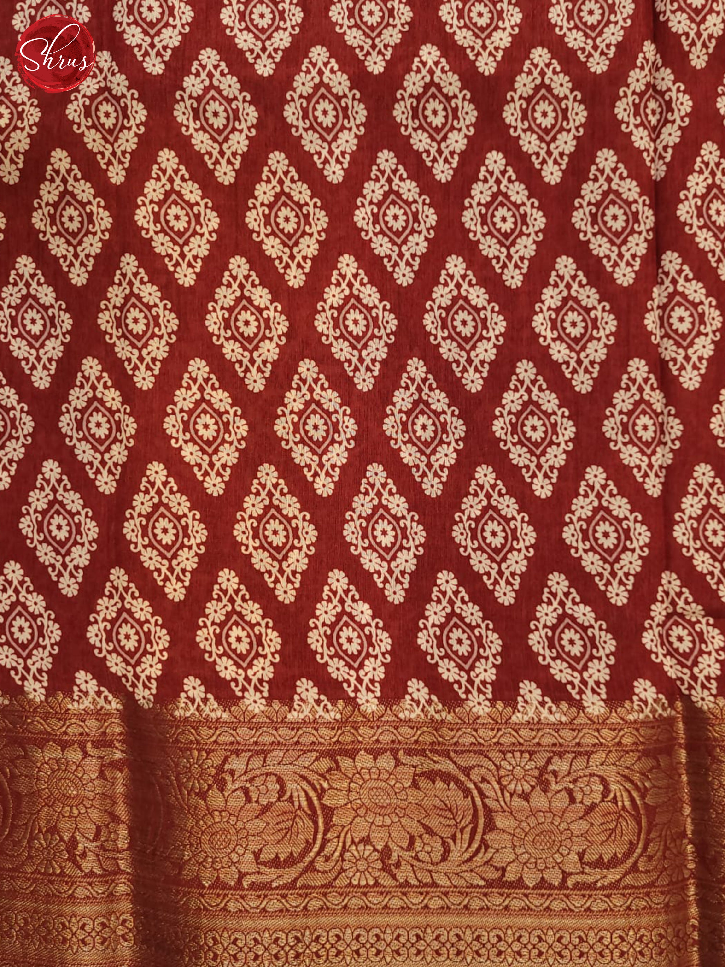 Red(Single Tone)- Semi Crepe Saree - Shop on ShrusEternity.com