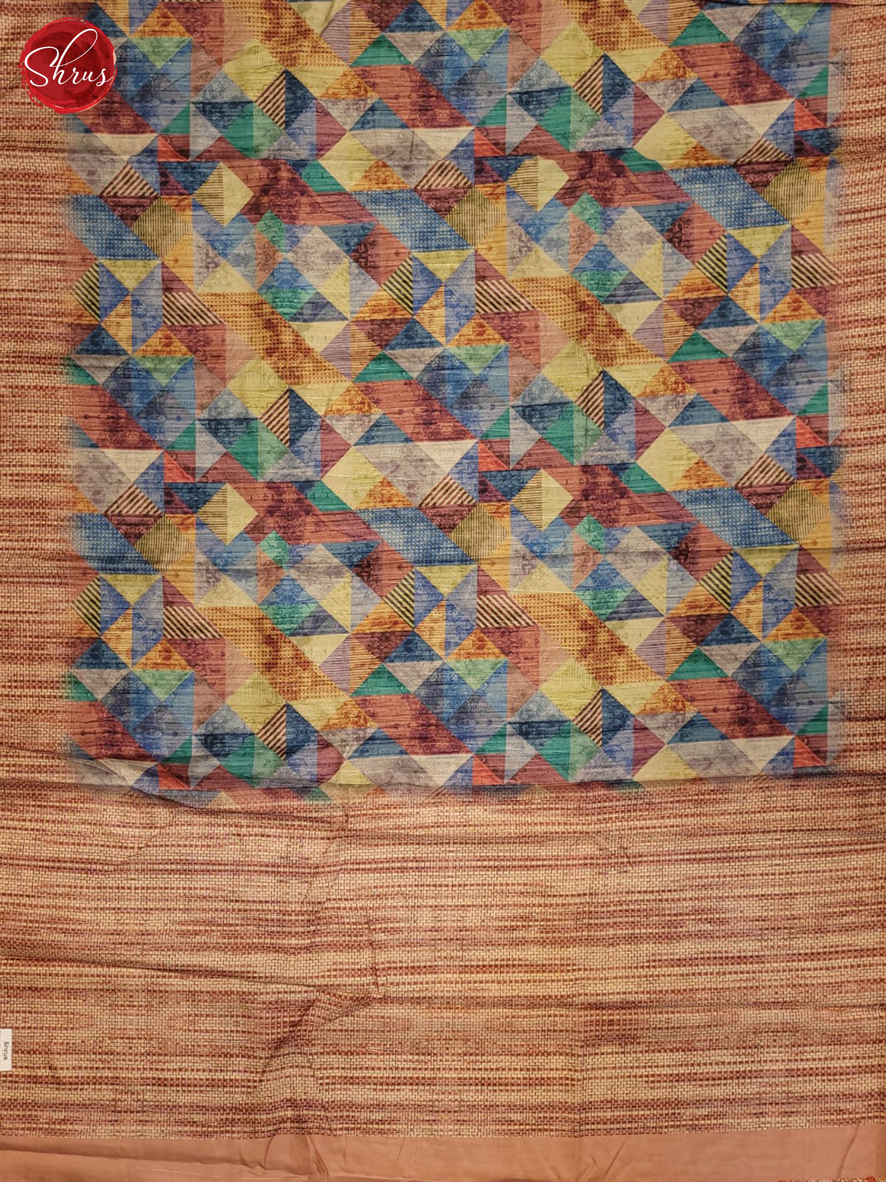 Multicolor & Brown - Matka Cotton Saree - Shop on ShrusEternity.com