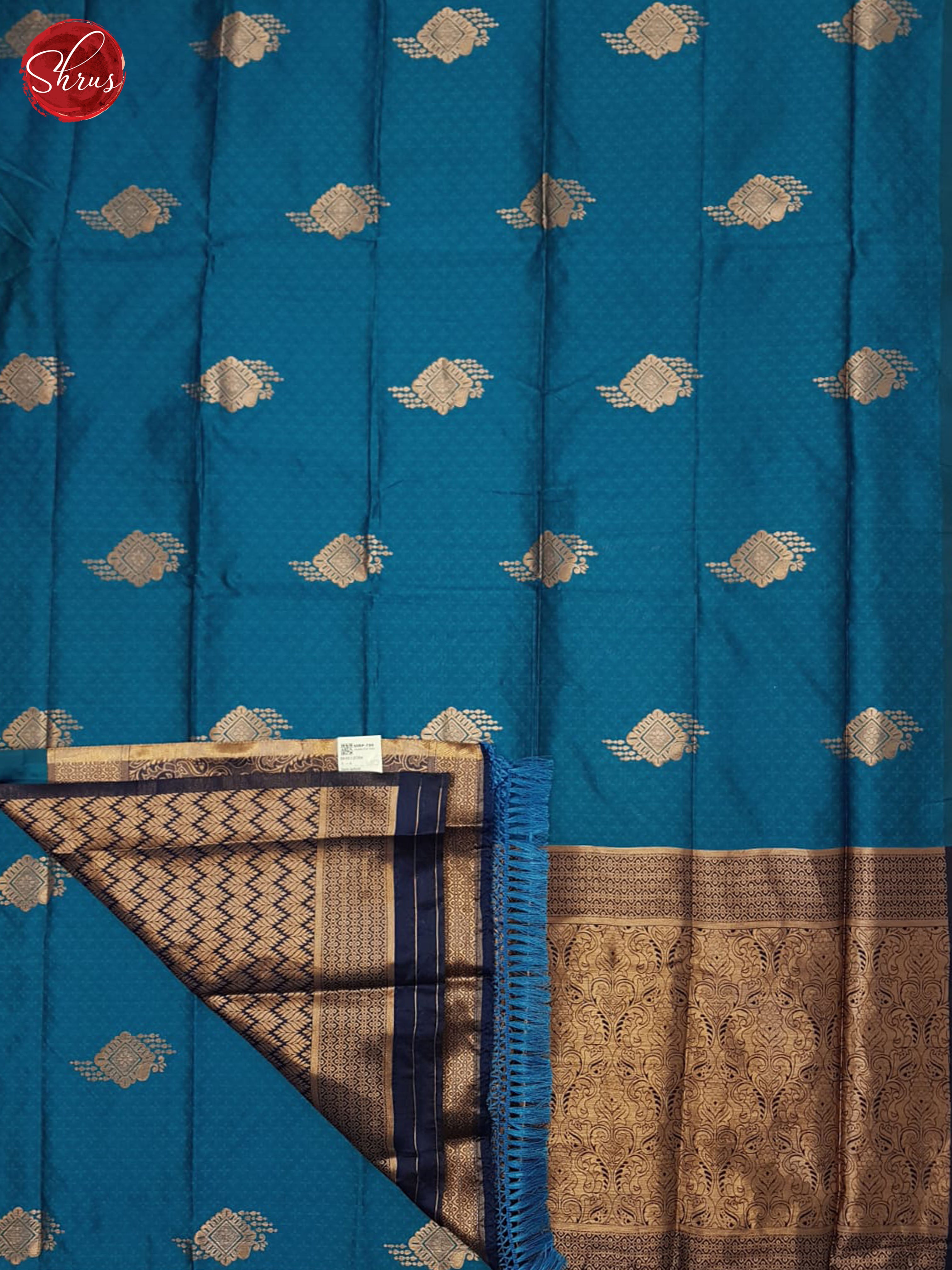 BHS12084 - Soft Silk Halfpure Saree - Shop on ShrusEternity.com