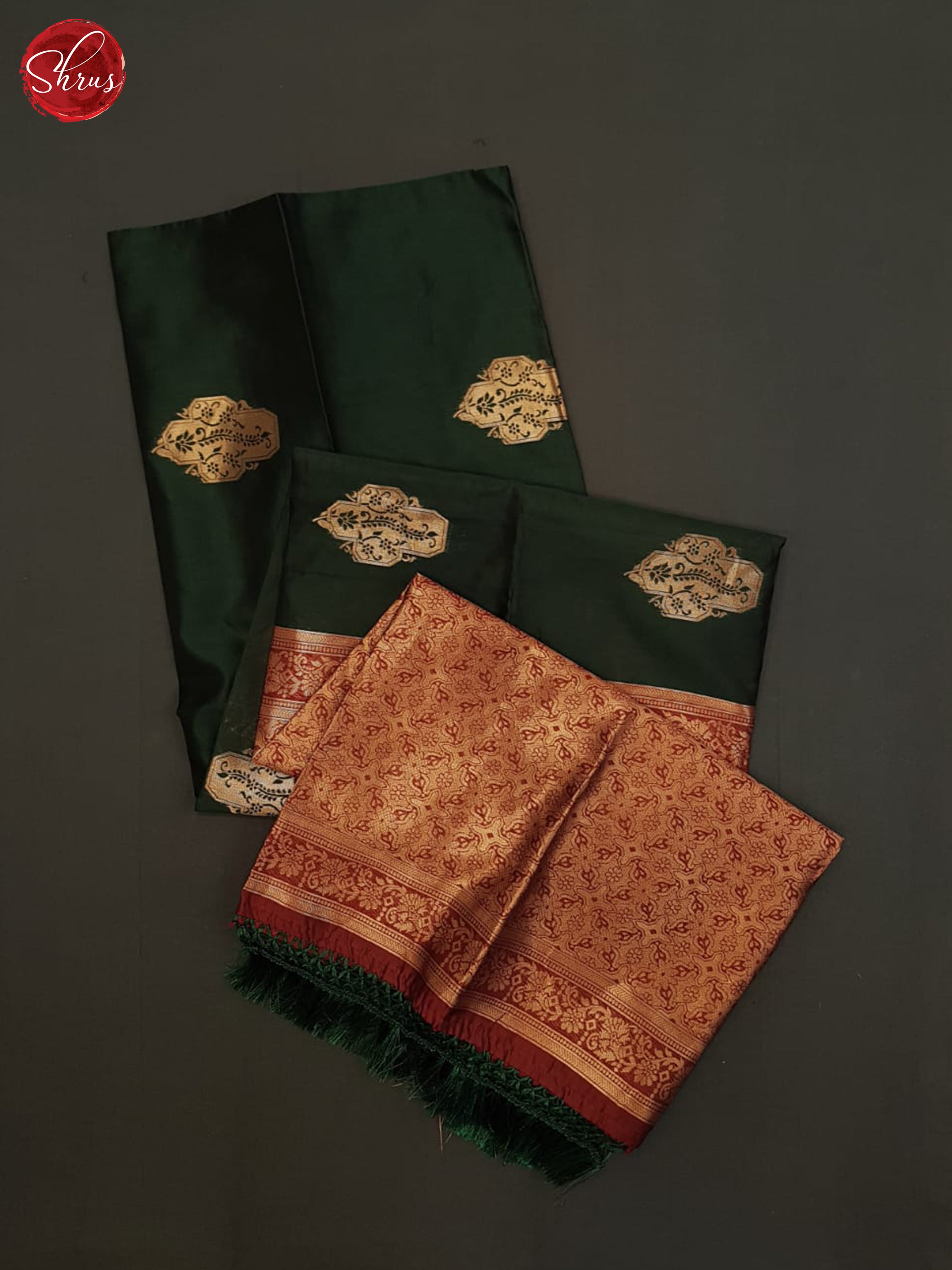 Green And Araku Maroon-semi soft silk saree - Shop on ShrusEternity.com