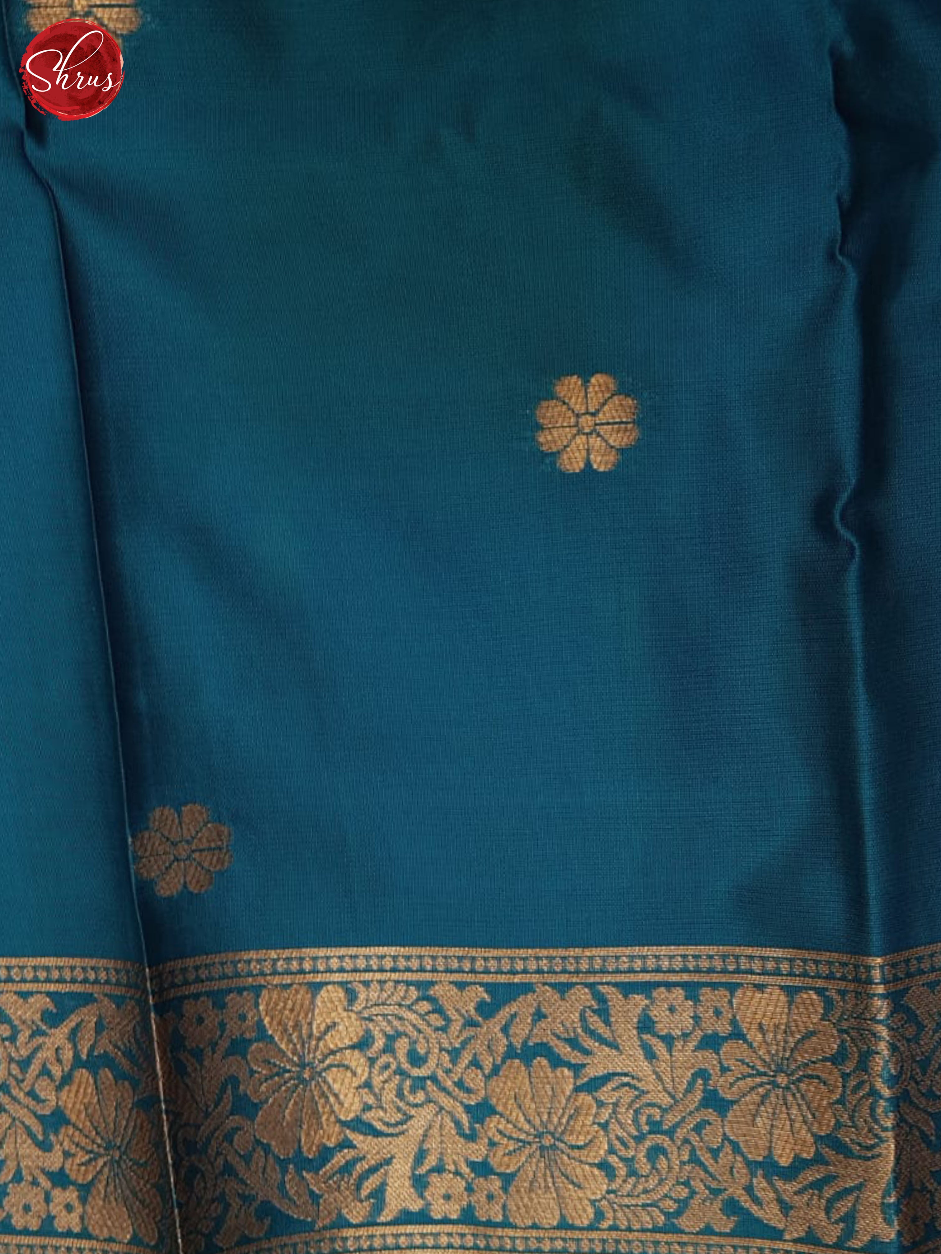 Green And Blue-Semi soft silk saree - Shop on ShrusEternity.com