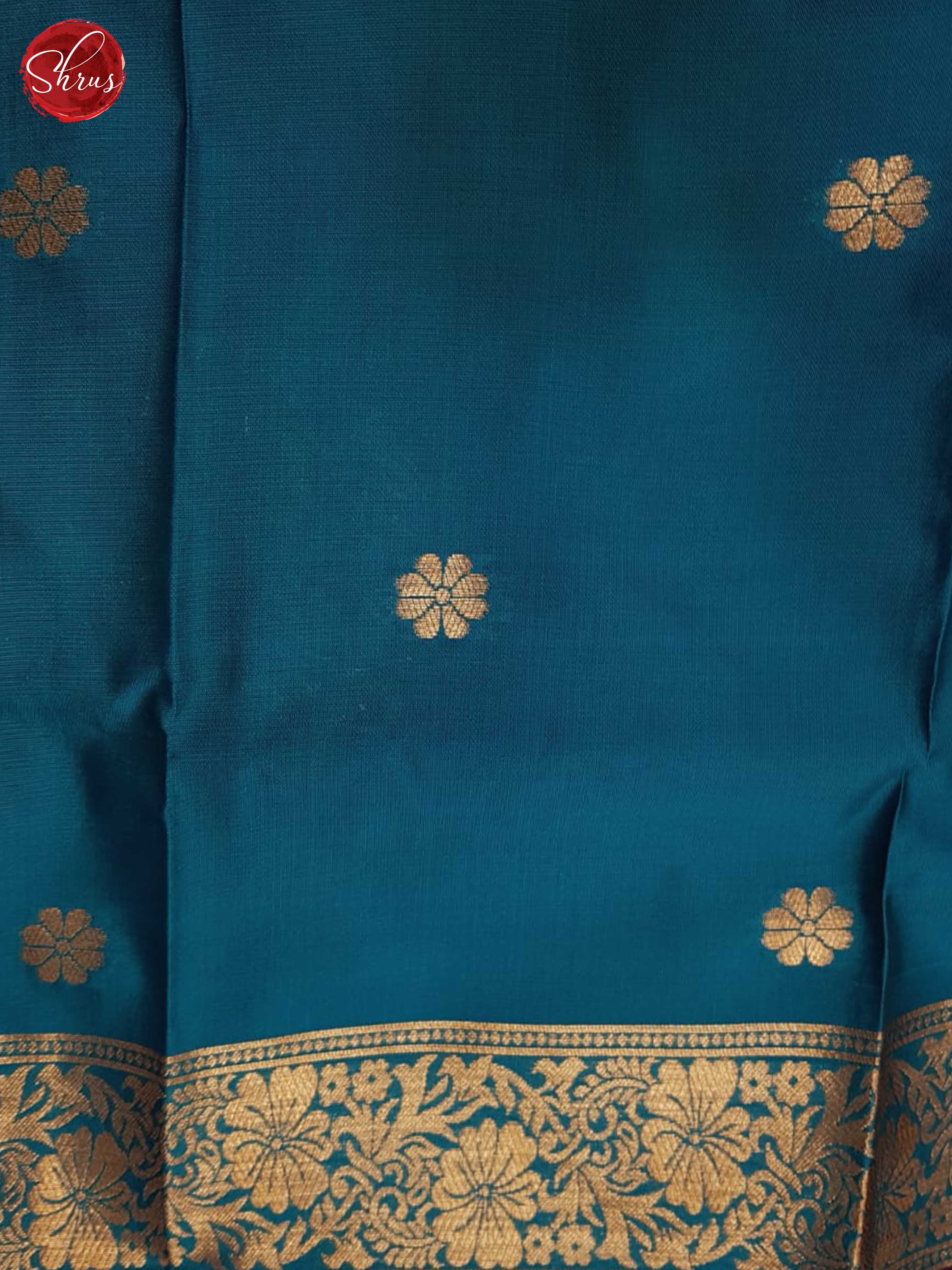 Wine And Blue-Semi Soft Silk Saree - Shop on ShrusEternity.com