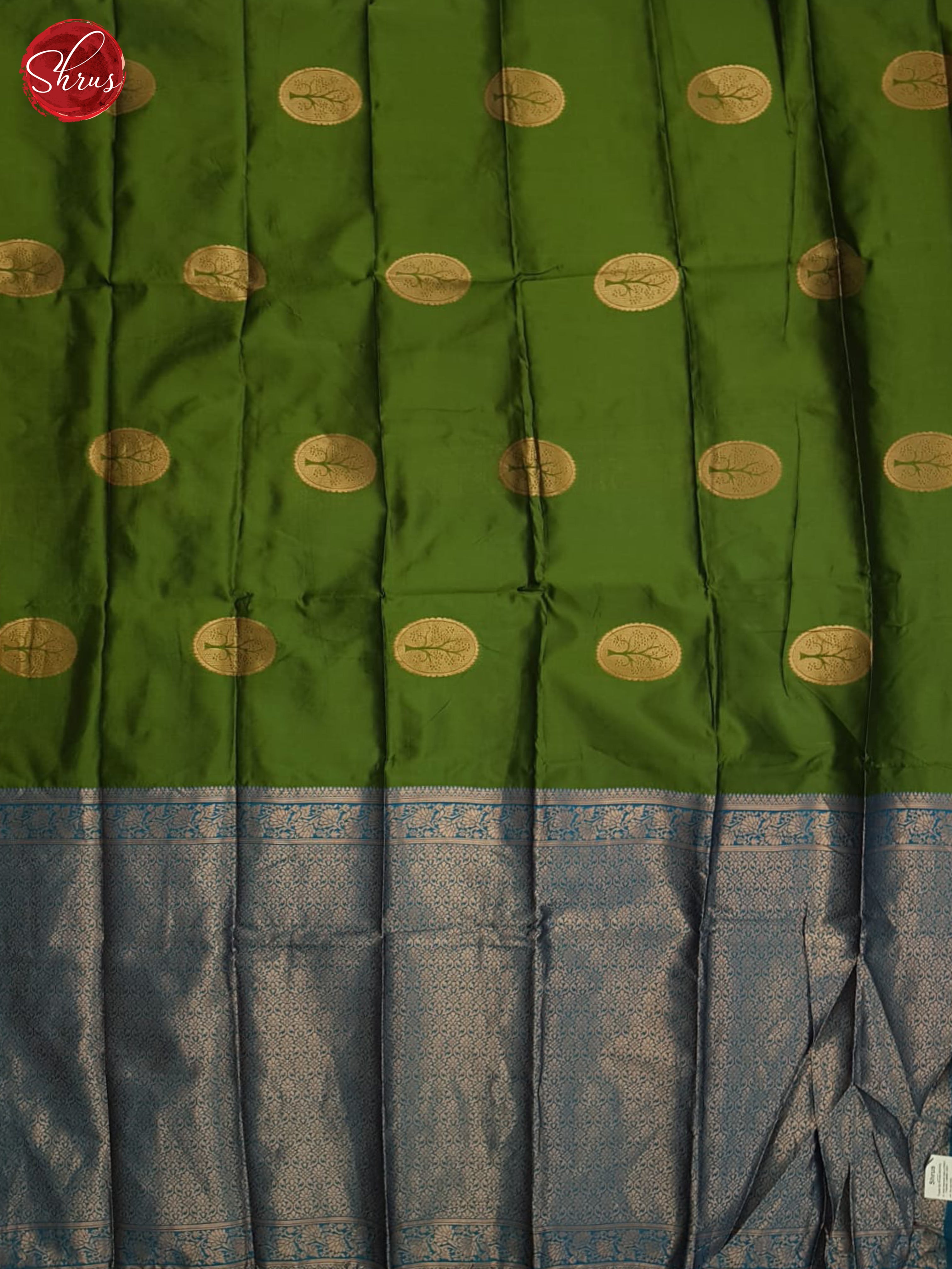 Green And Blue-Semi Soft silk saree - Shop on ShrusEternity.com