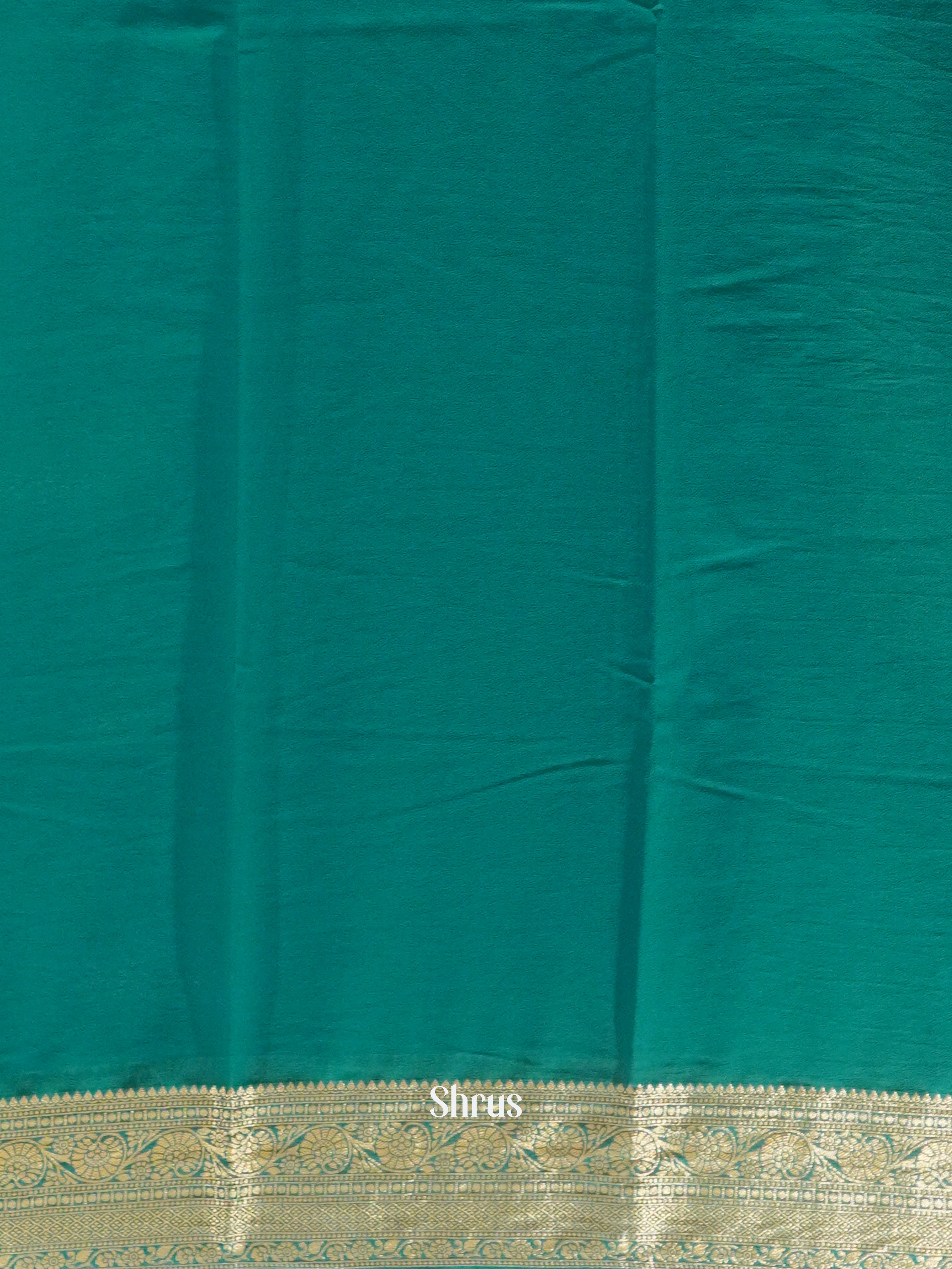 Peacock Neck(Single Tone)- Semi Georgette Saree