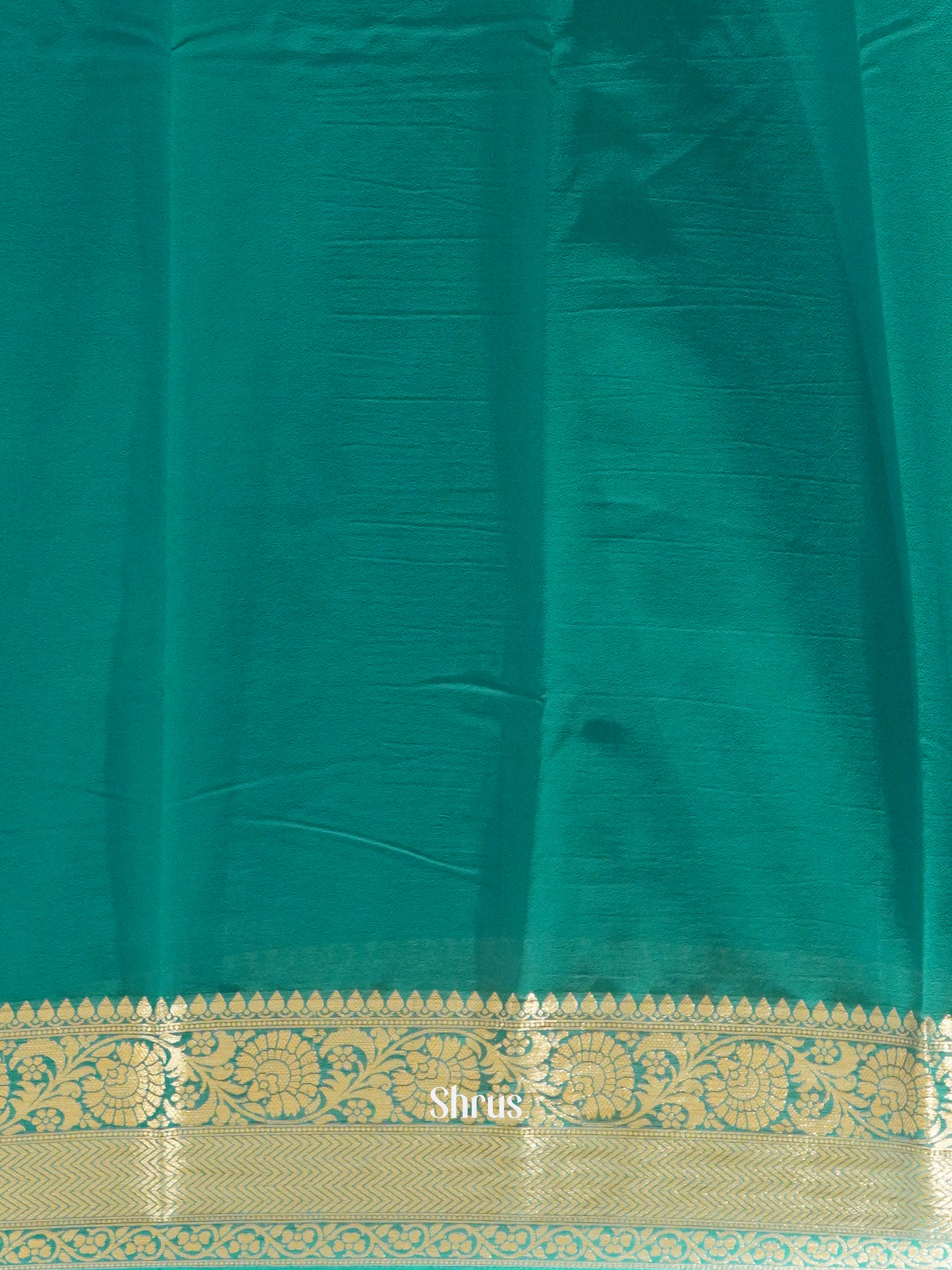 Peacock Neck(Single Tone) - Semi Georgette Saree