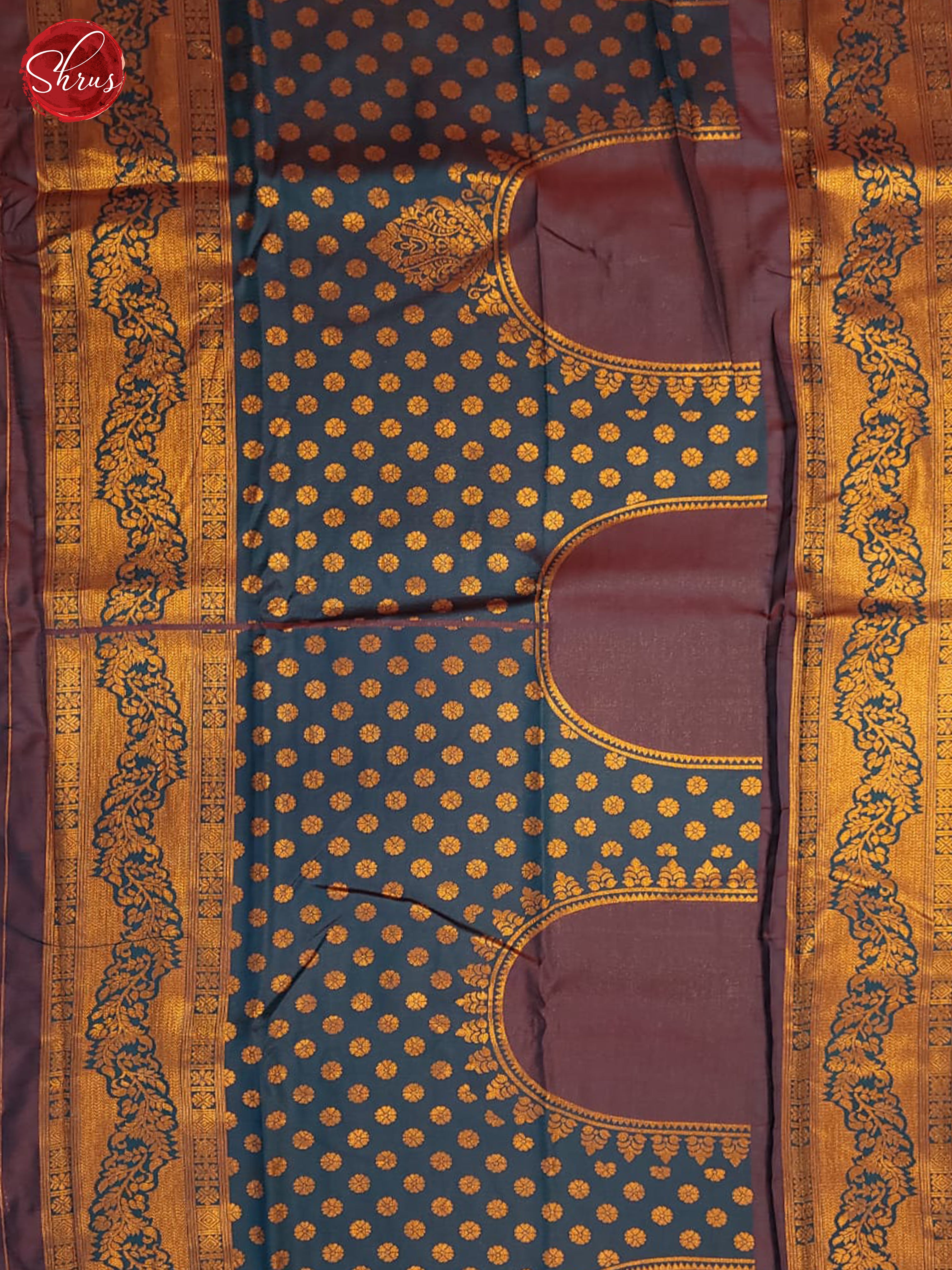 BHS17004 - Semi kanchipuram Saree - Shop on ShrusEternity.com
