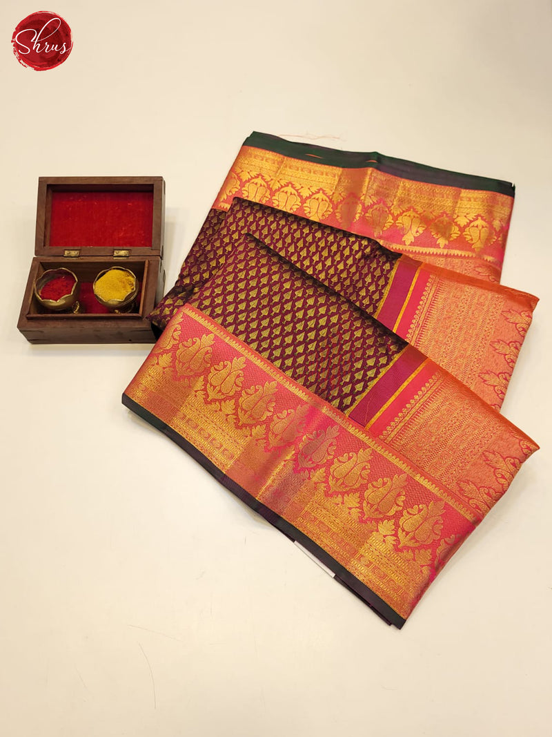 BHS21010 - Kanchipuram silk Saree - Shop on ShrusEternity.com