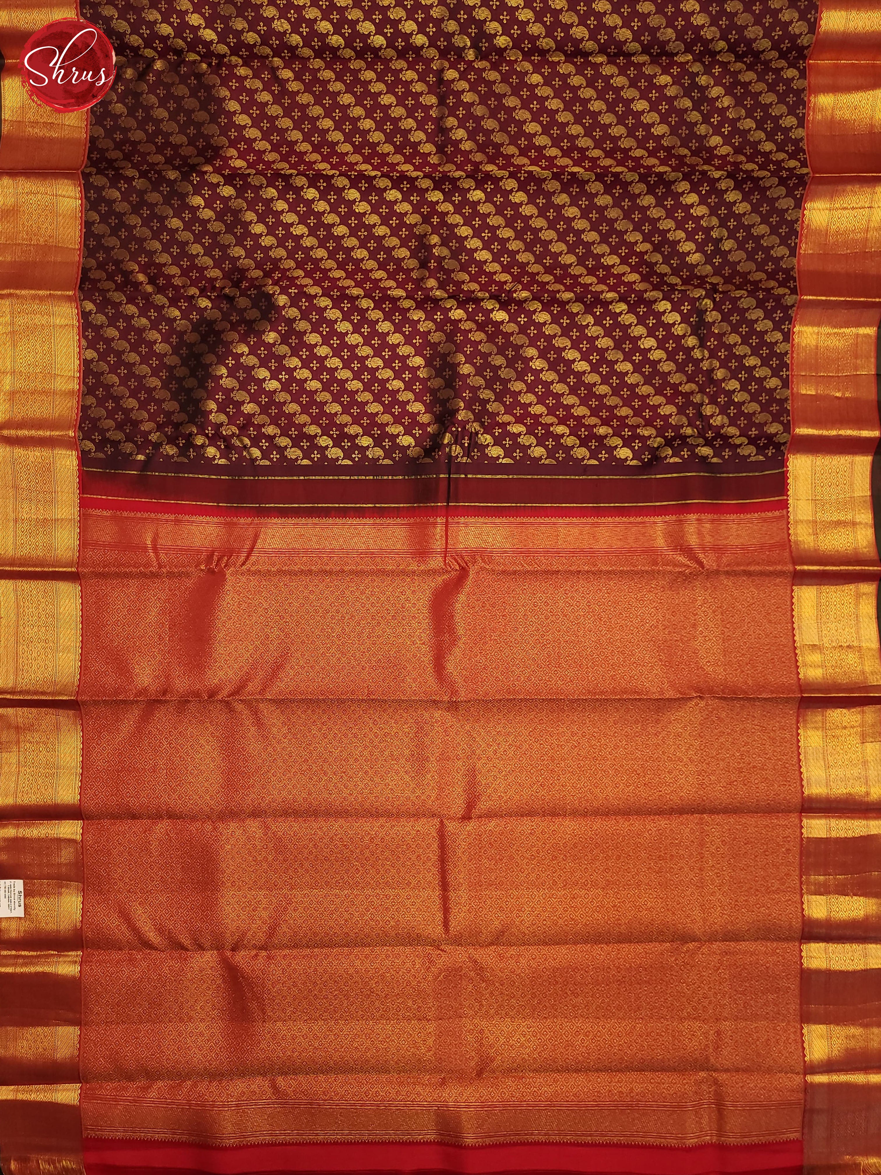 BHS21015 - Kanchipuram silk Saree - Shop on ShrusEternity.com