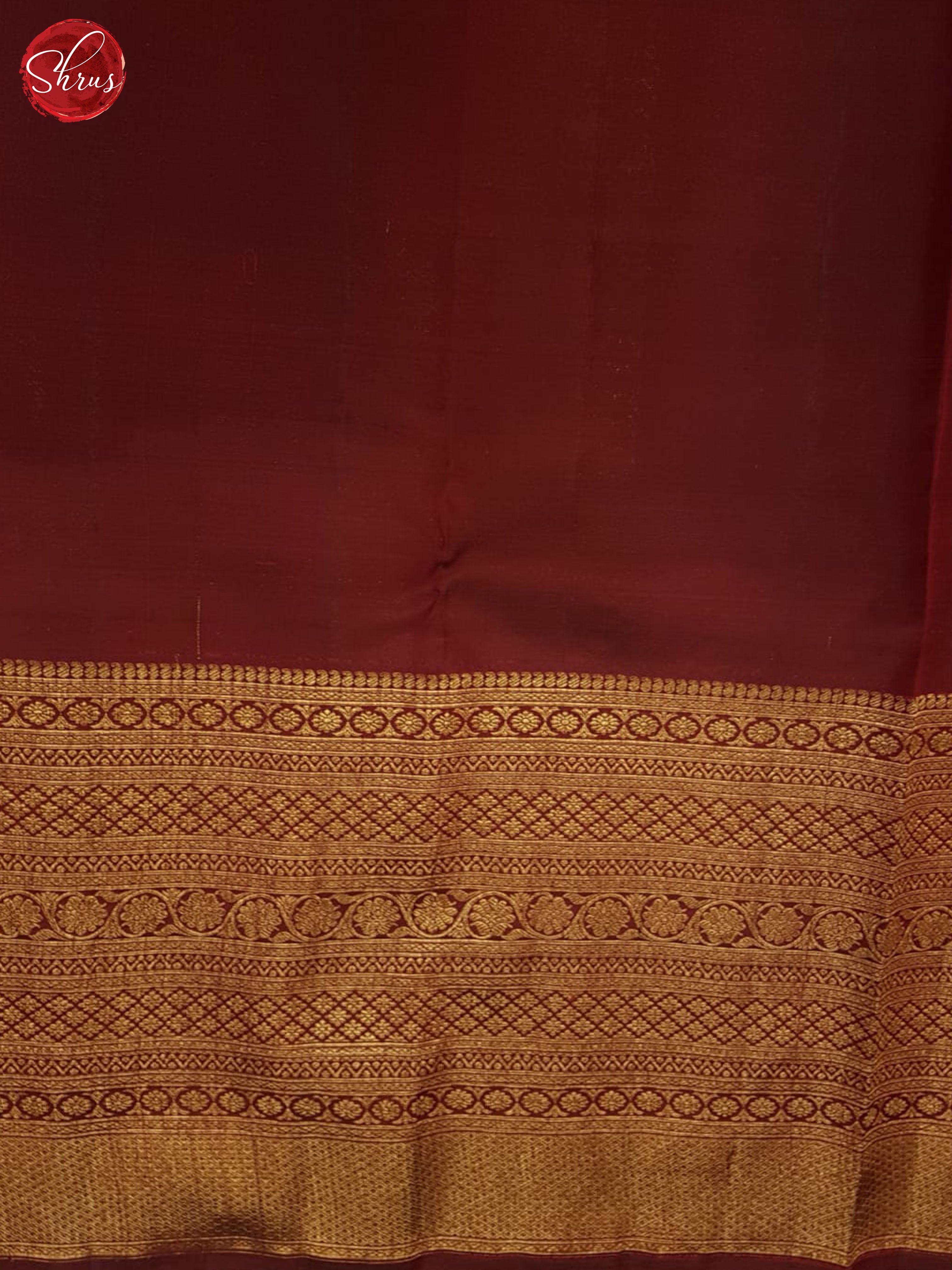 Green And Araku maroon-Kanchipuram Silk saree - Shop on ShrusEternity.com