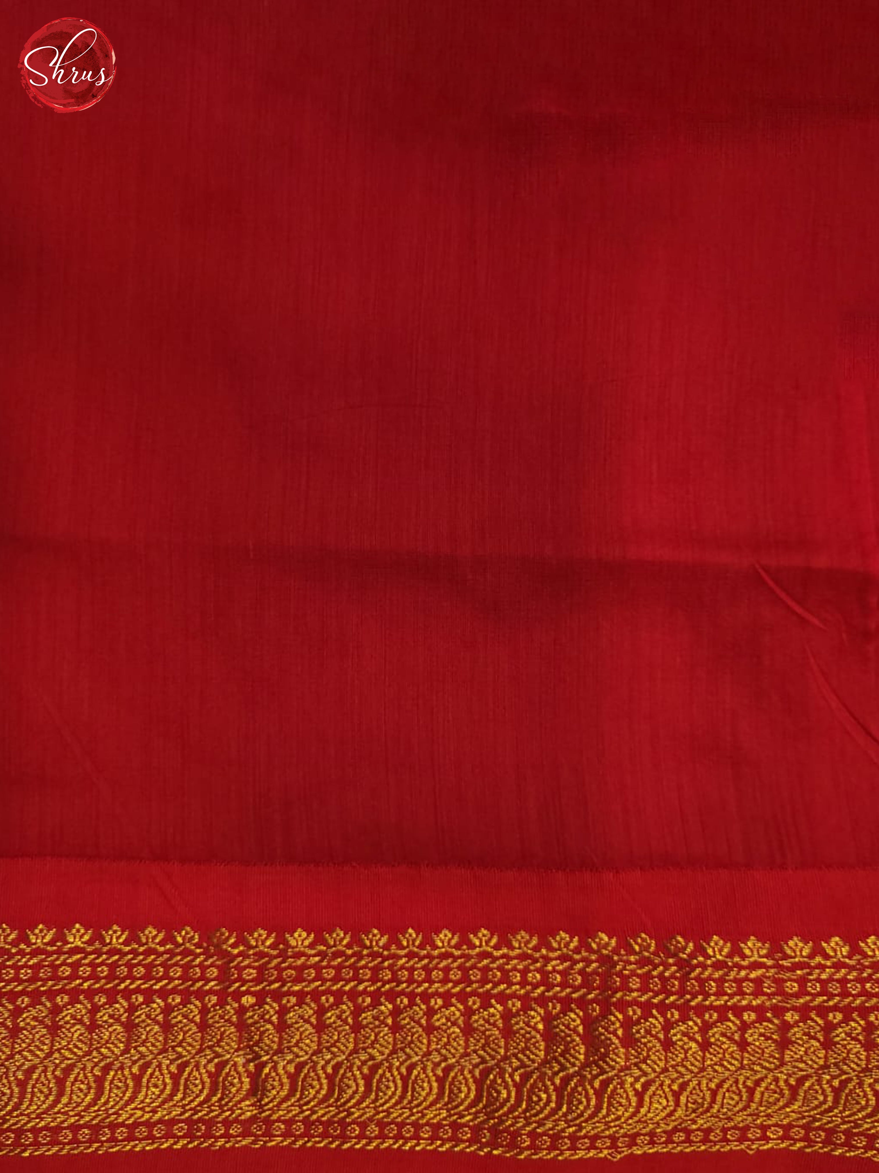 Wine & Red - Semi Gadwal Saree - Shop on ShrusEternity.com