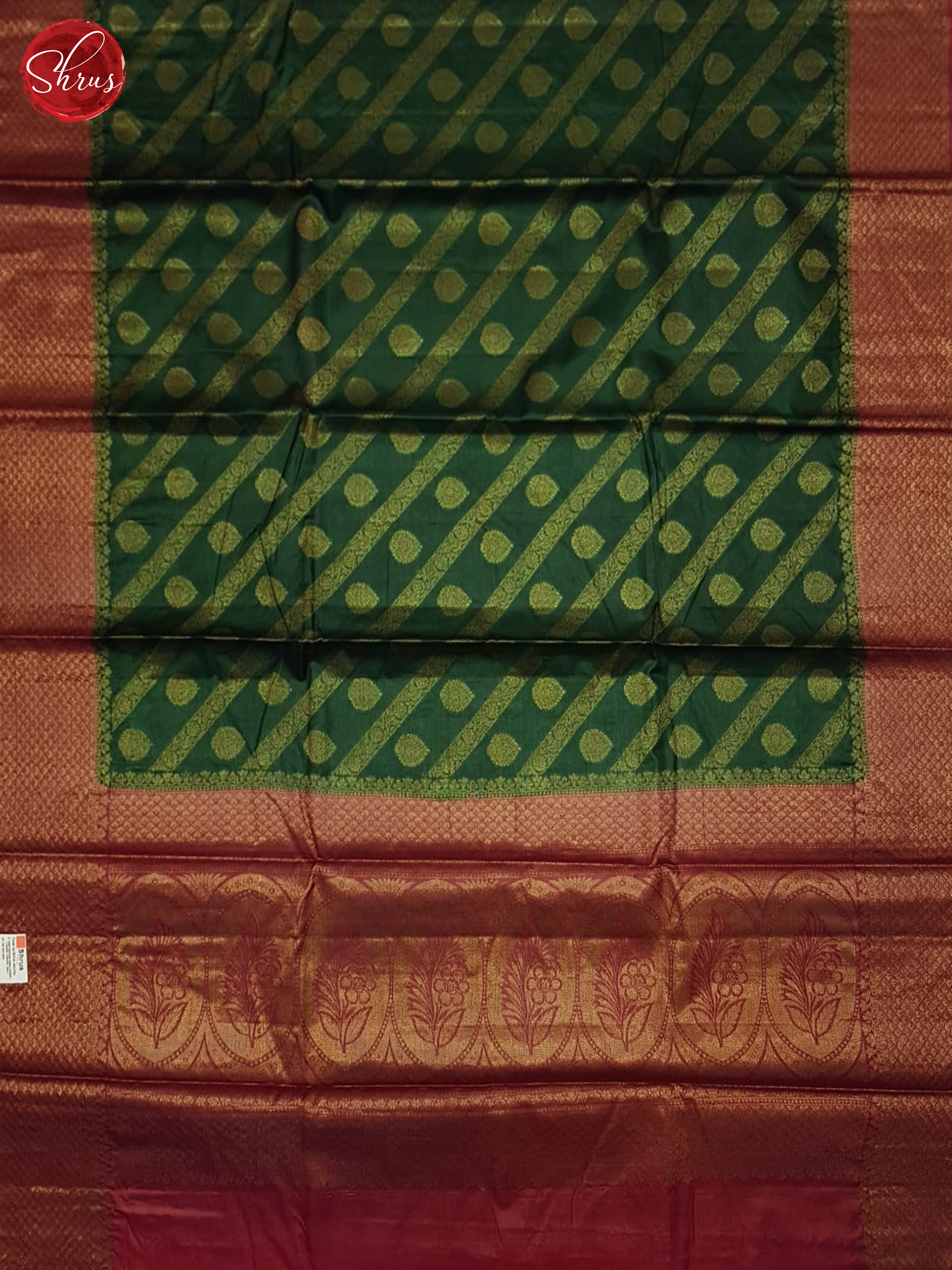 Green And Maroon- Tussar Saree - Shop on ShrusEternity.com