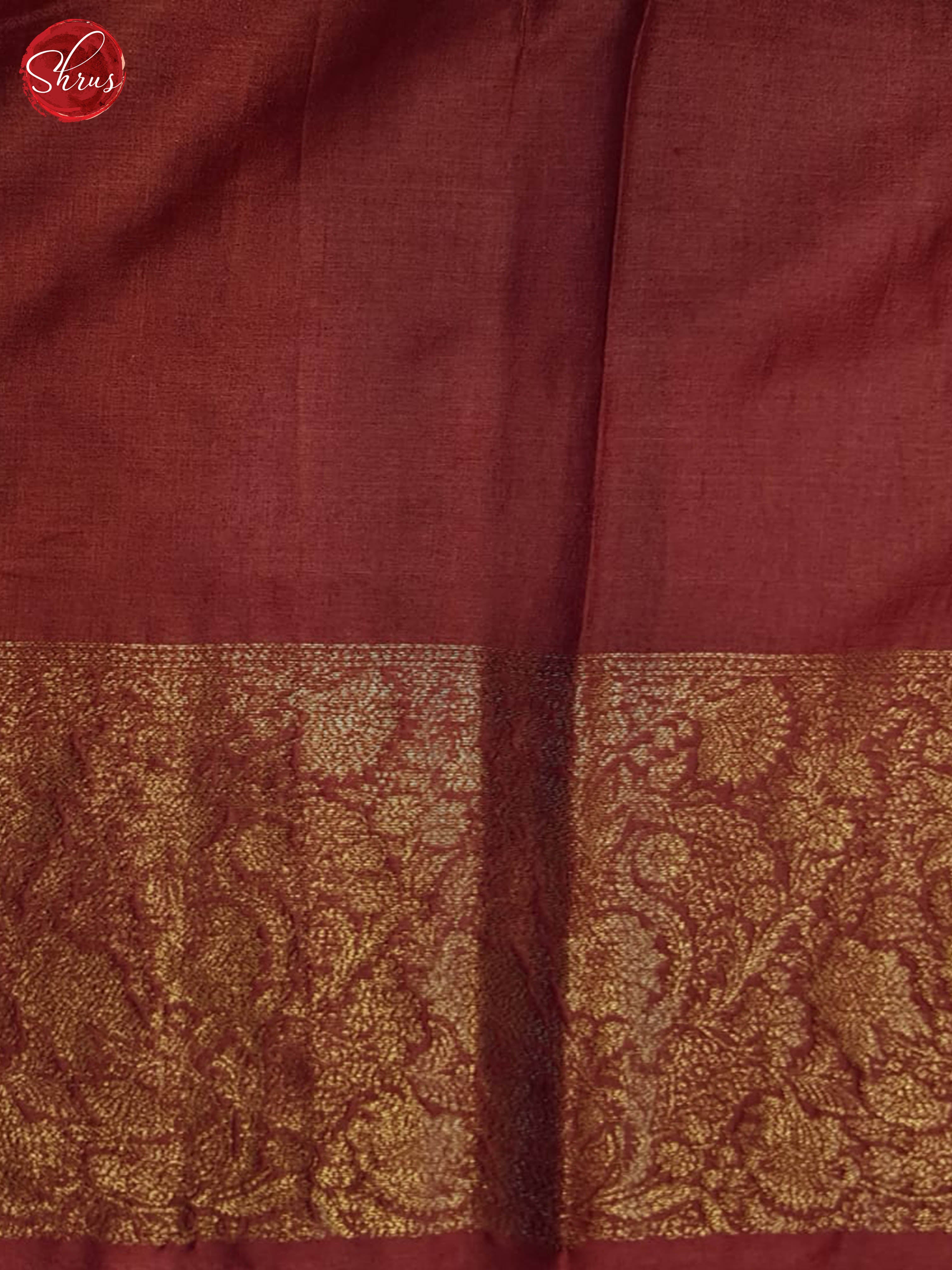 Chickoo And Maroon- Tussar Saree - Shop on ShrusEternity.com