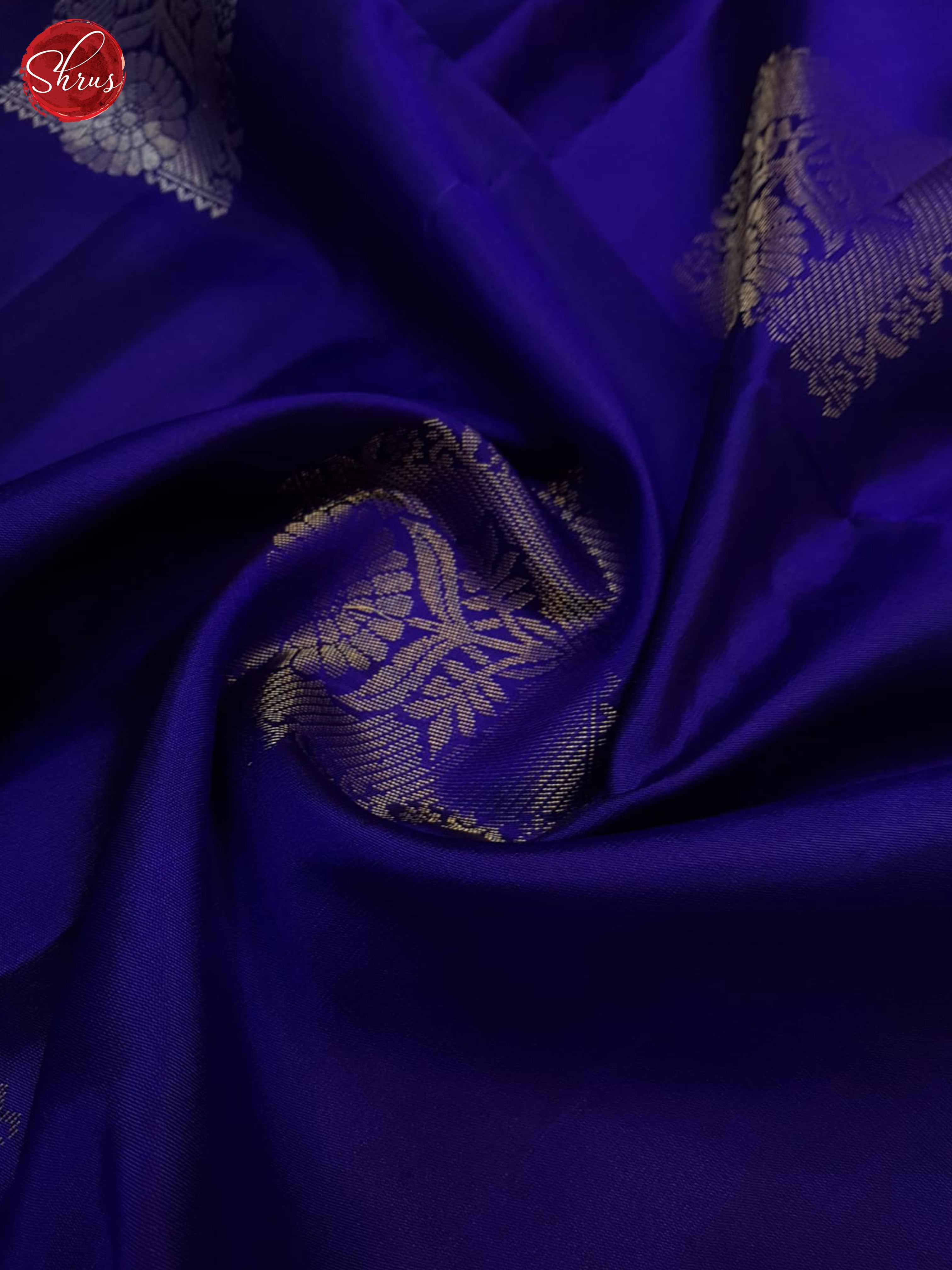 Blue  & Maroon - Soft silk Saree - Shop on ShrusEternity.com