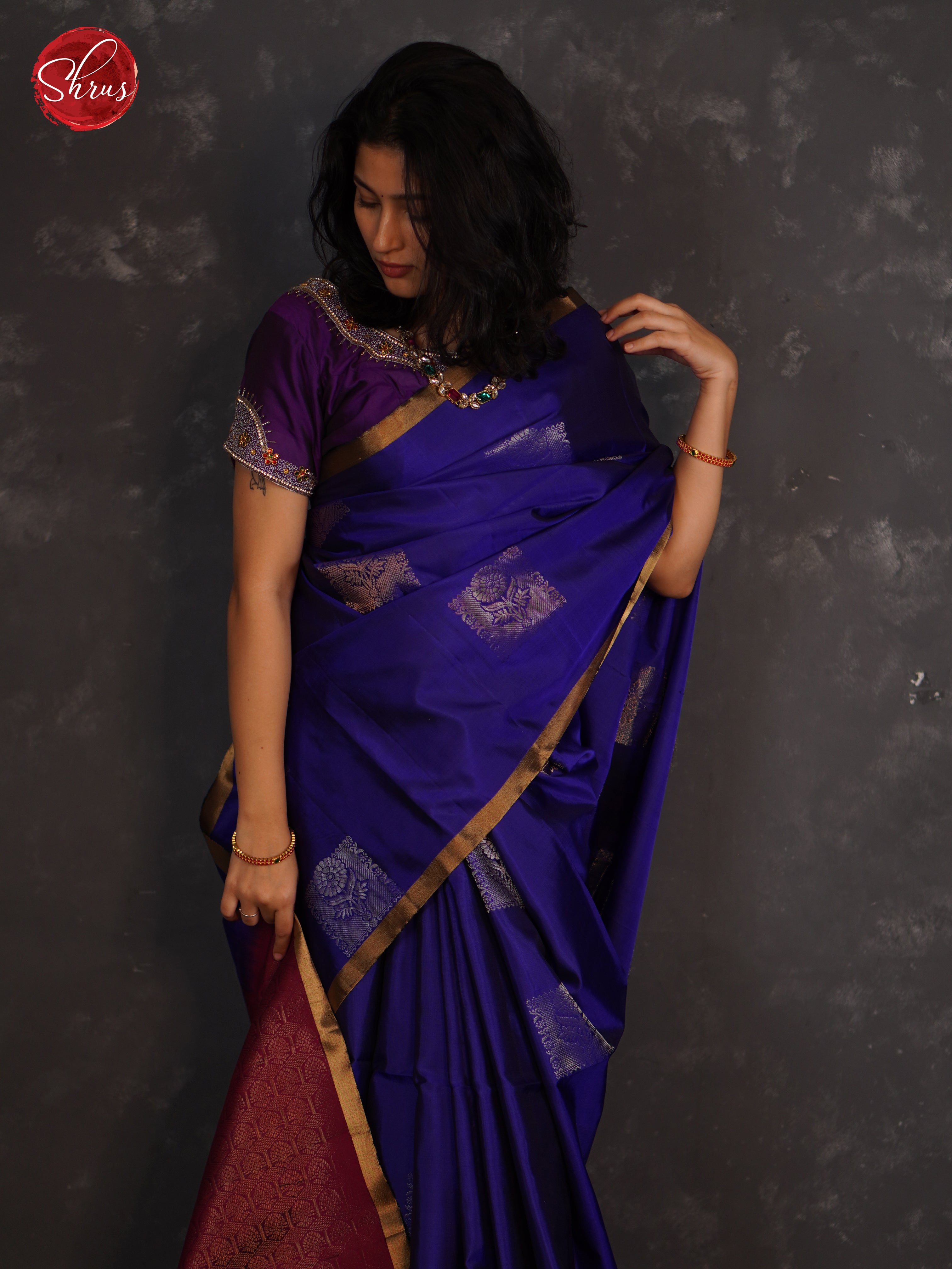 BHS21394 - Softsilk Saree - Shop on ShrusEternity.com