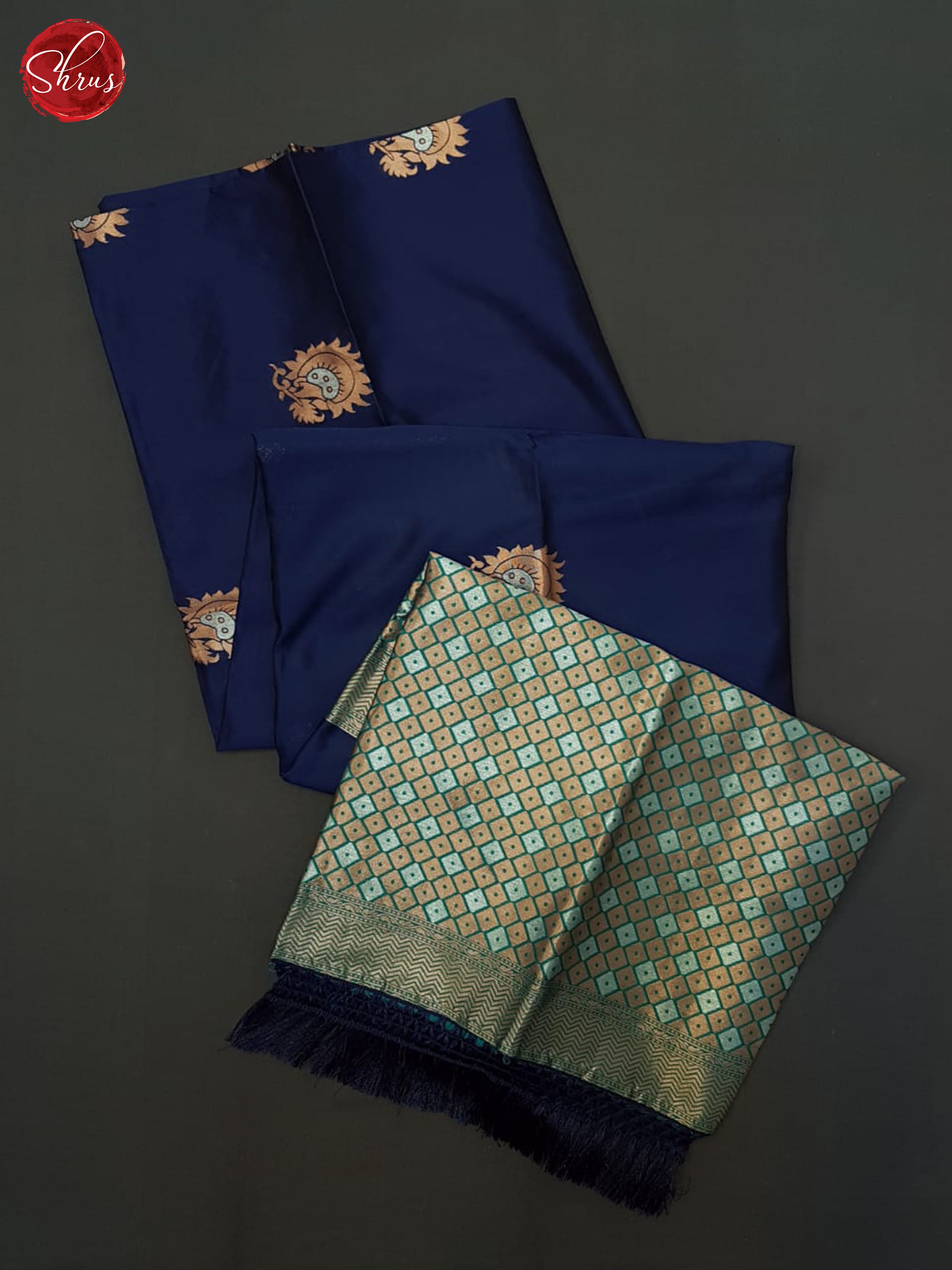 Blue And Green- Semi Soft Silk Saree - Shop on ShrusEternity.com