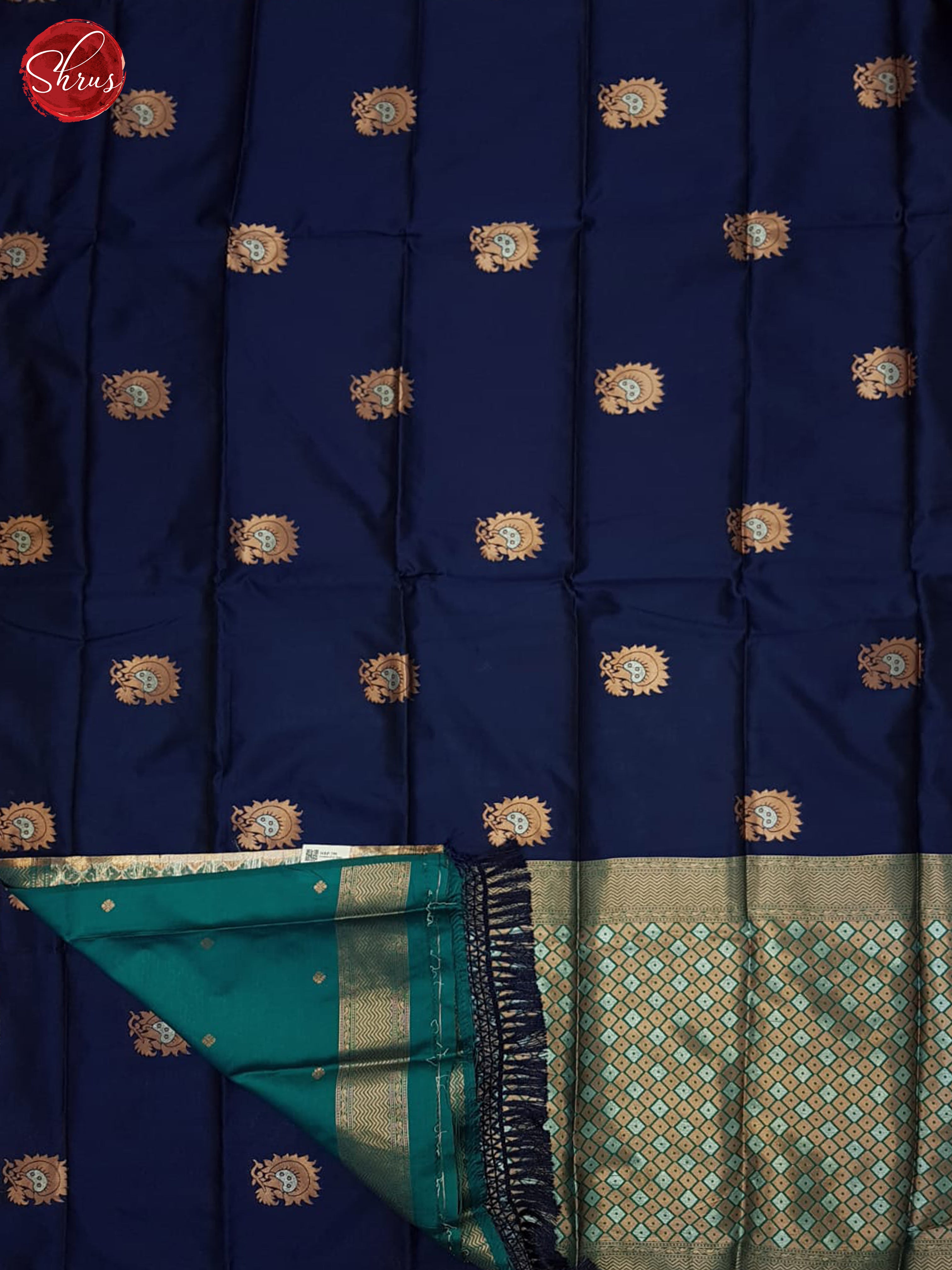 Blue And Green- Semi Soft Silk Saree - Shop on ShrusEternity.com