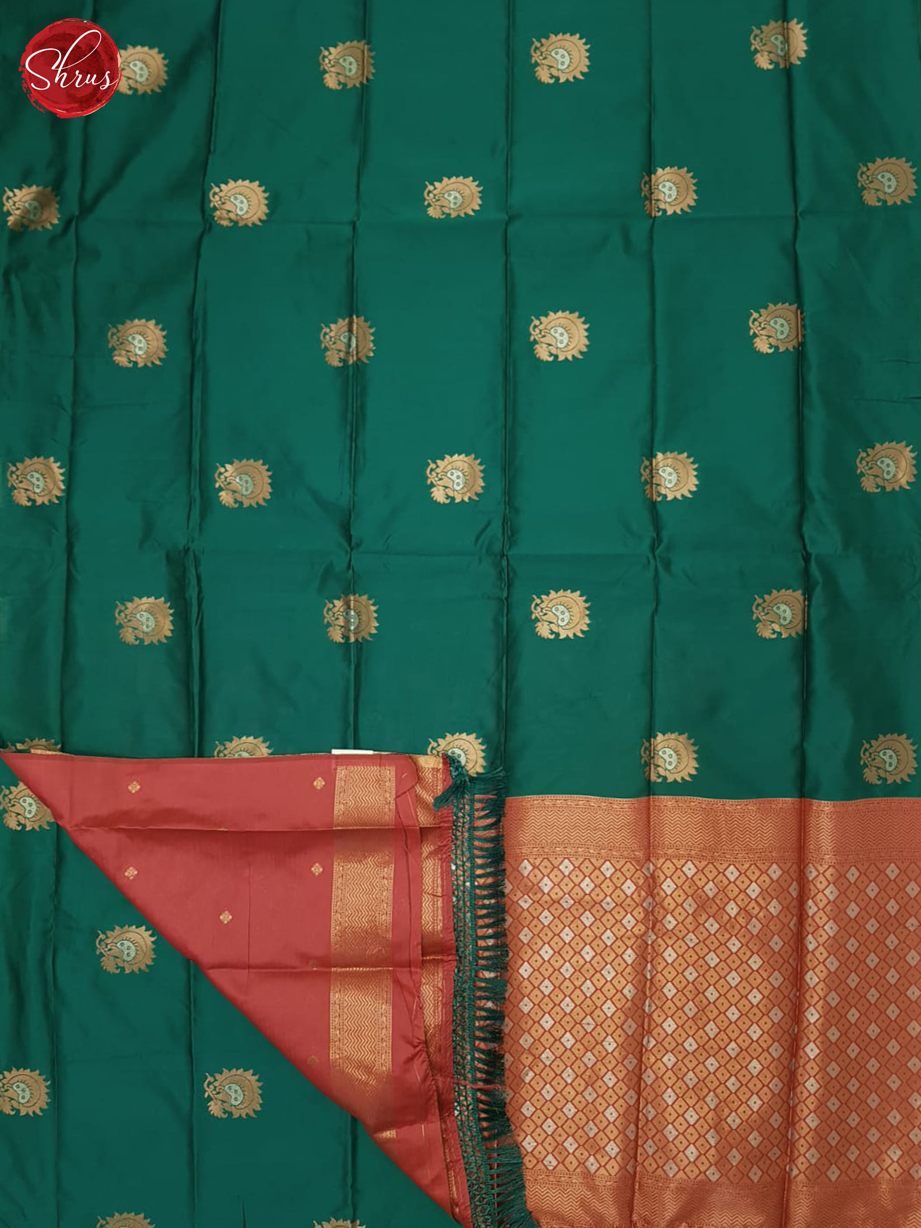 Green & Pink - Semi Softsilk Saree - Shop on ShrusEternity.com