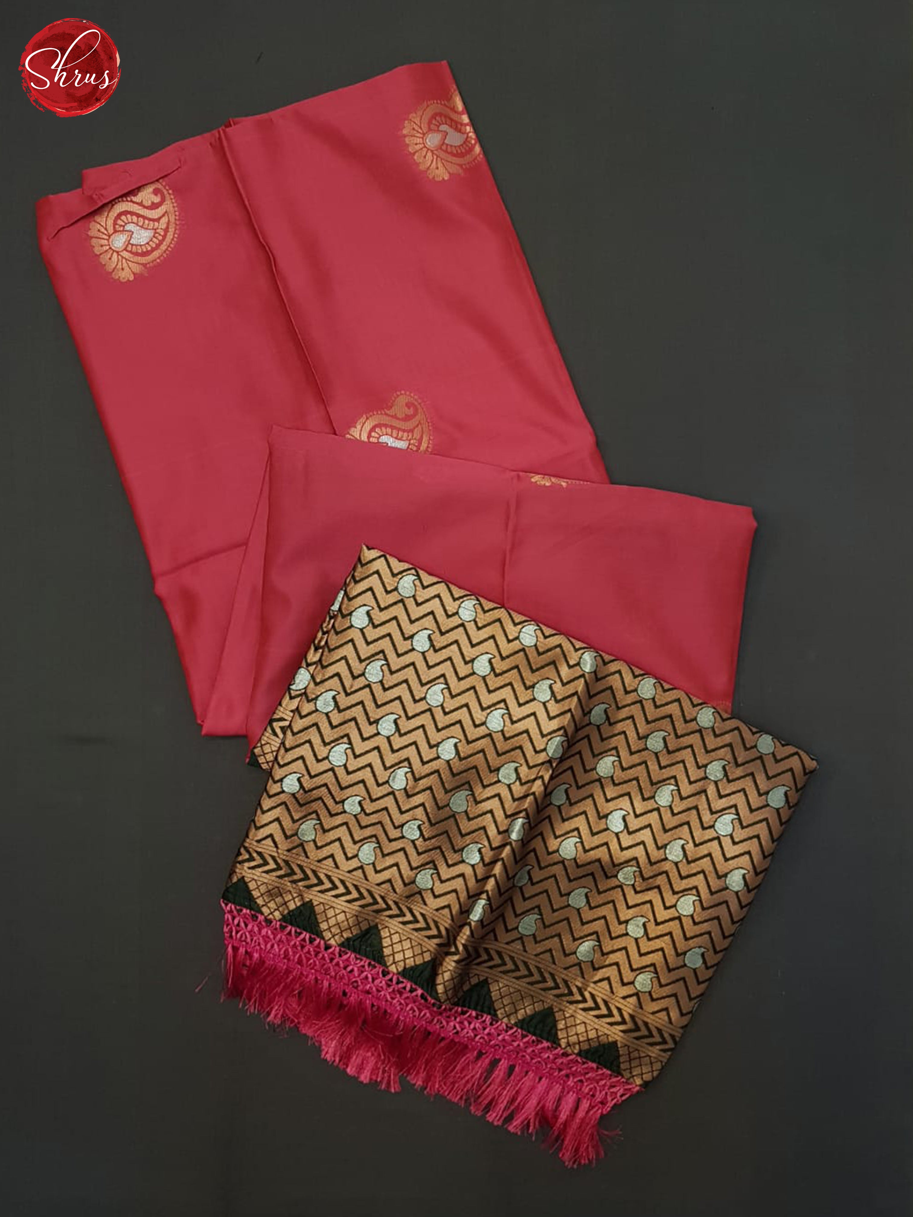 Pink And Green- Semi Soft Silk Saree - Shop on ShrusEternity.com