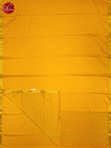 Yellow(Single Tone)- Semi Mysoresilk Saree - Shop on ShrusEternity.com