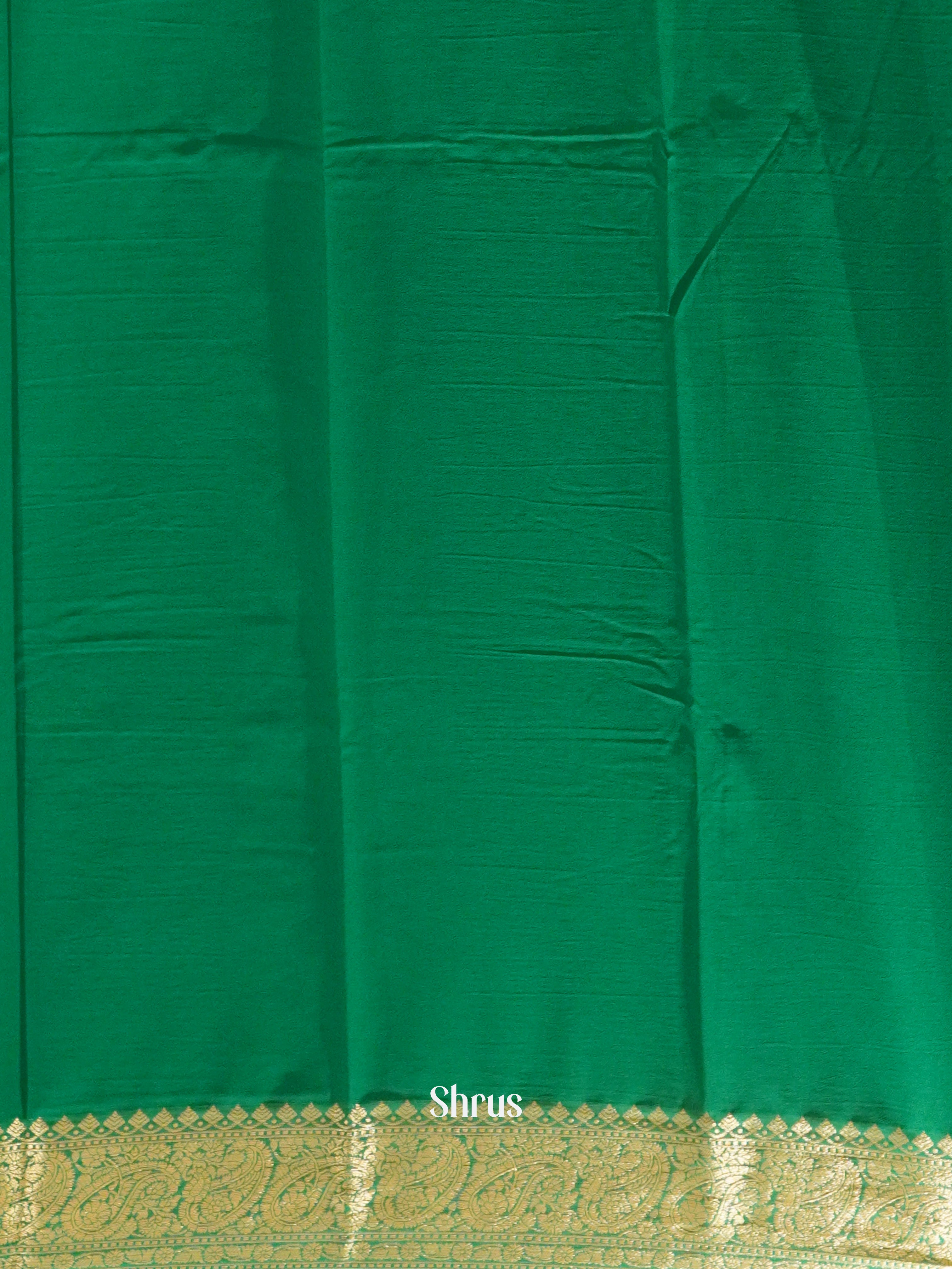 Green(Single Tone) - Semi Georgette Saree