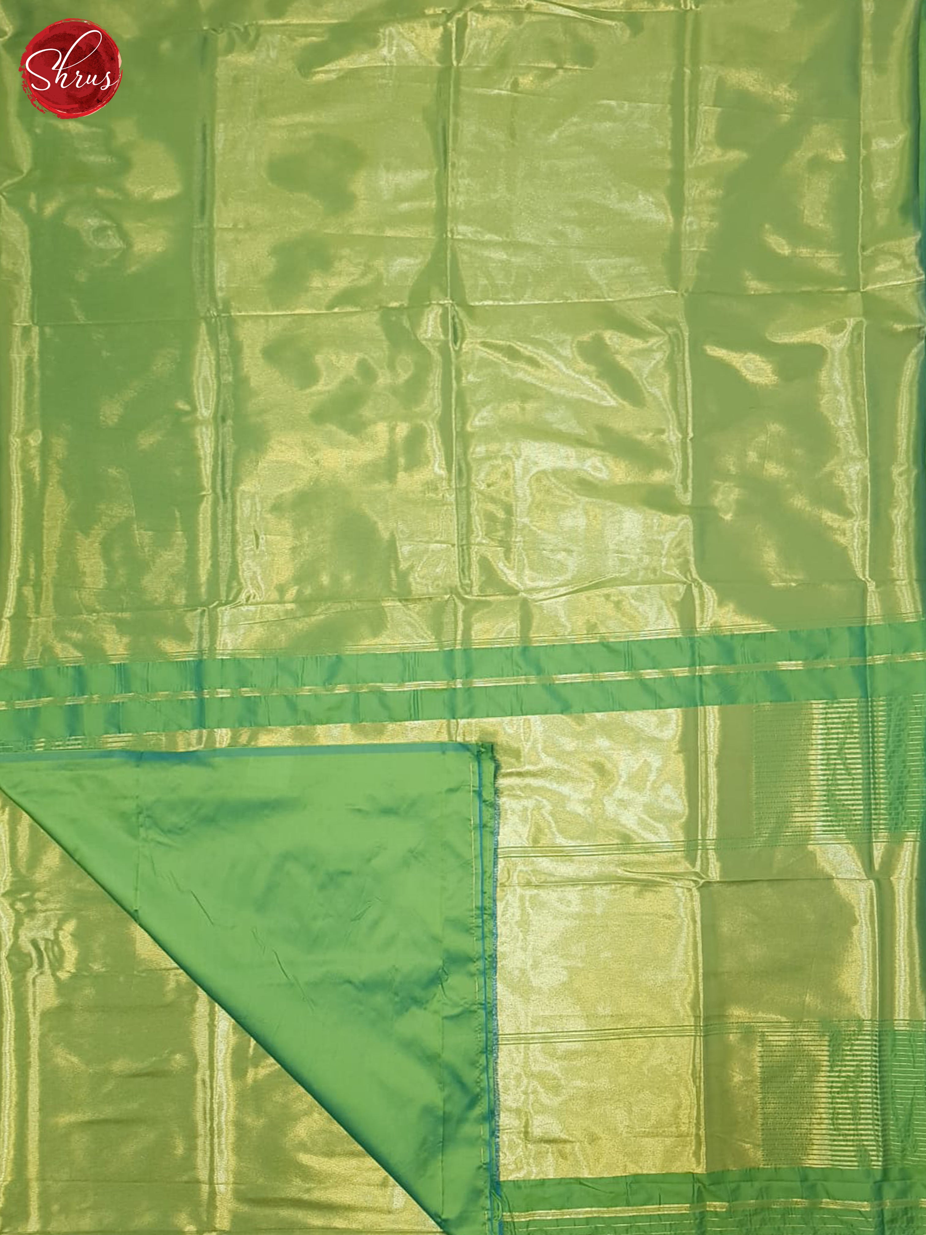 Green(SIngle Tone) - Semi Tissue Saree - Shop on ShrusEternity.com